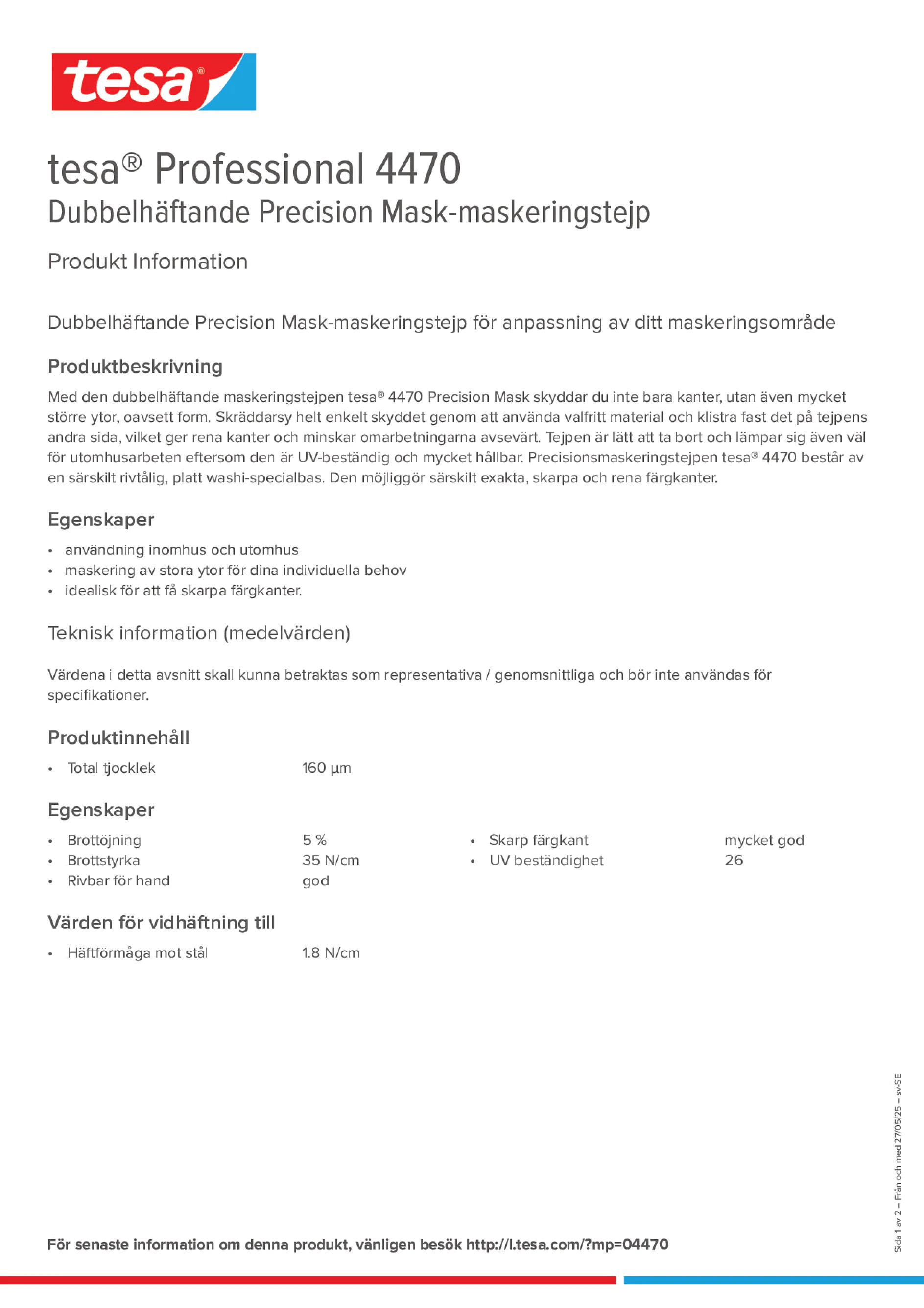 Product information_tesa® Professional 04470_sv-SE