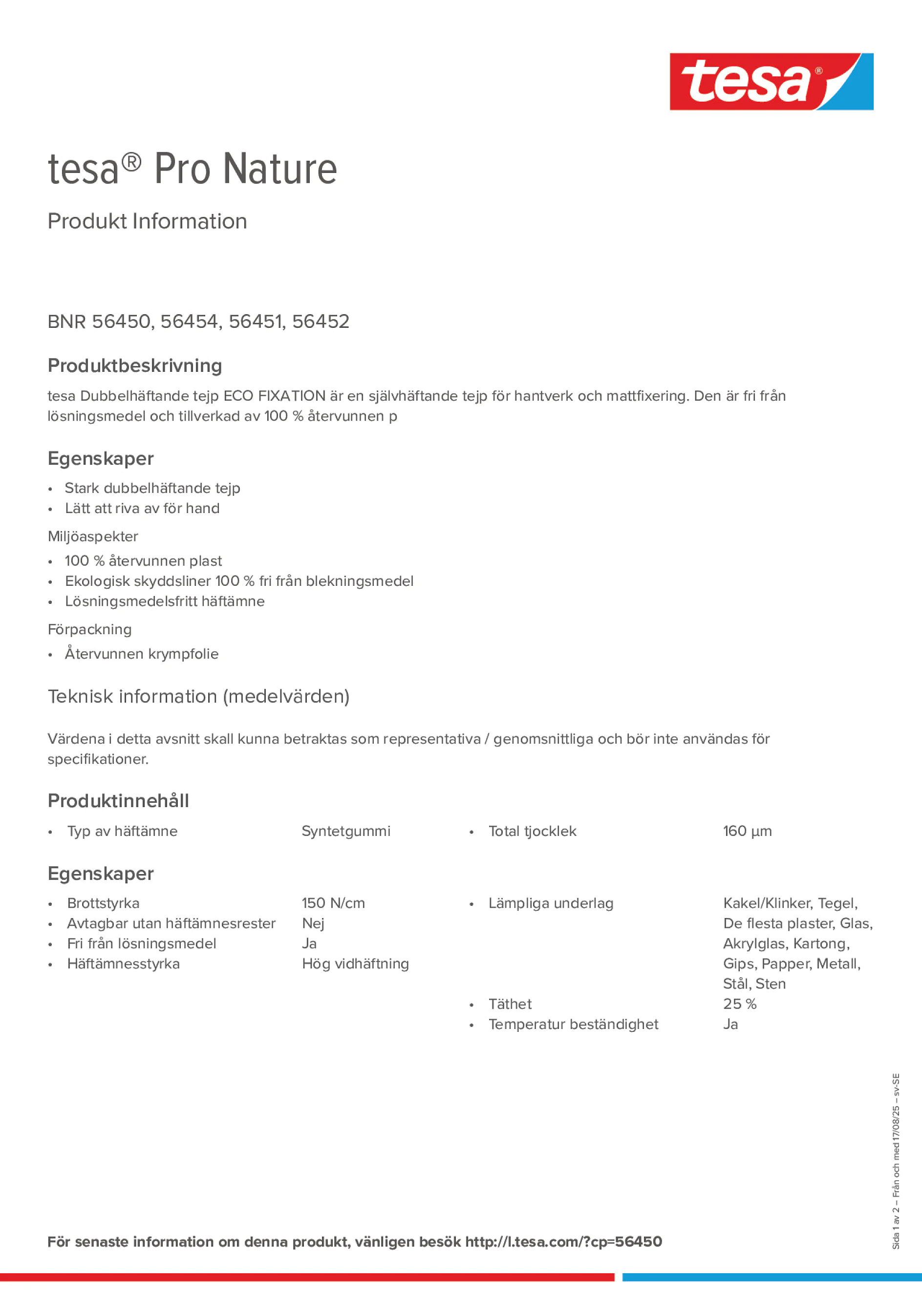 Product information_tesa® 56450_sv-SE