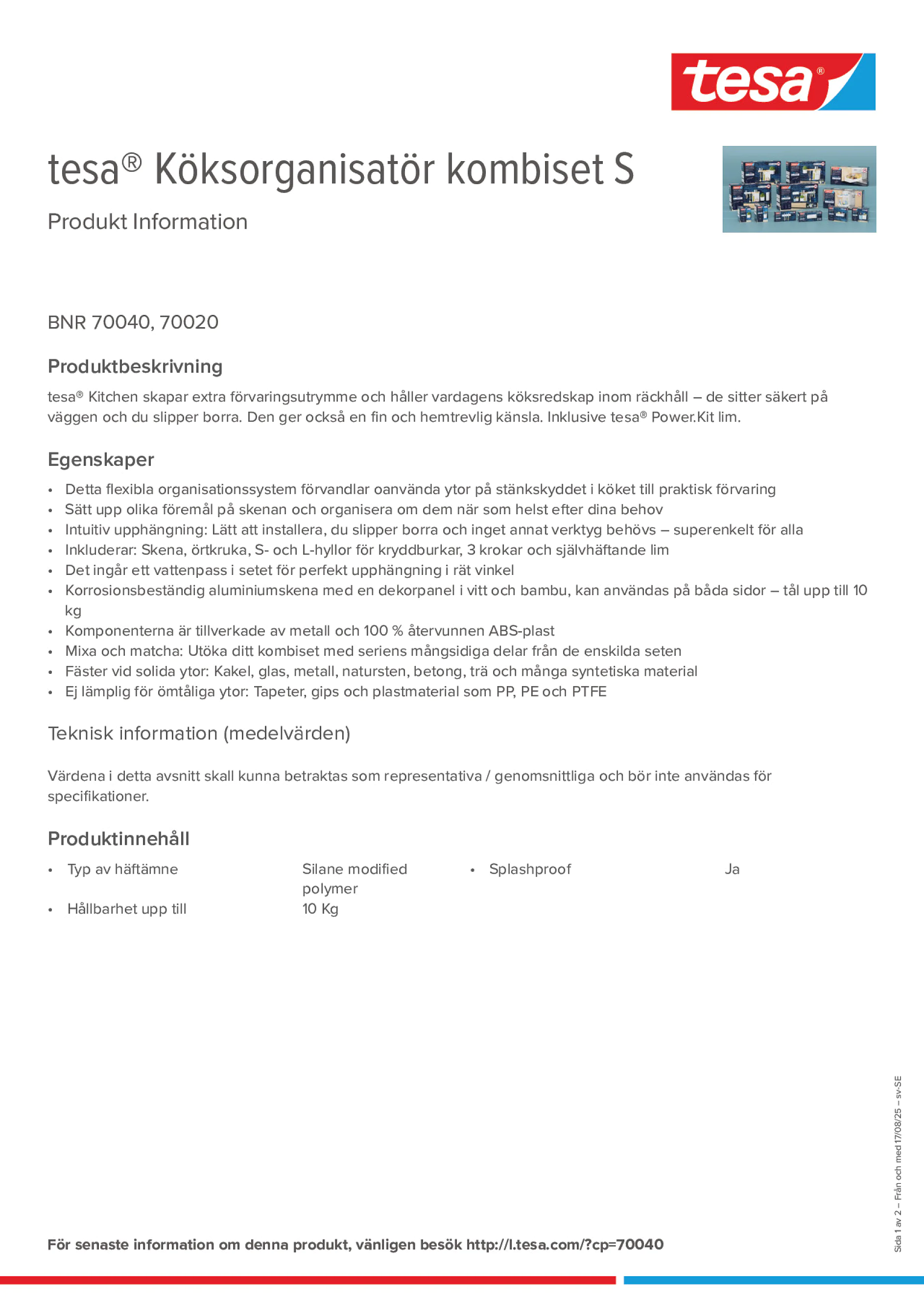 Product information_tesa® 70040_sv-SE