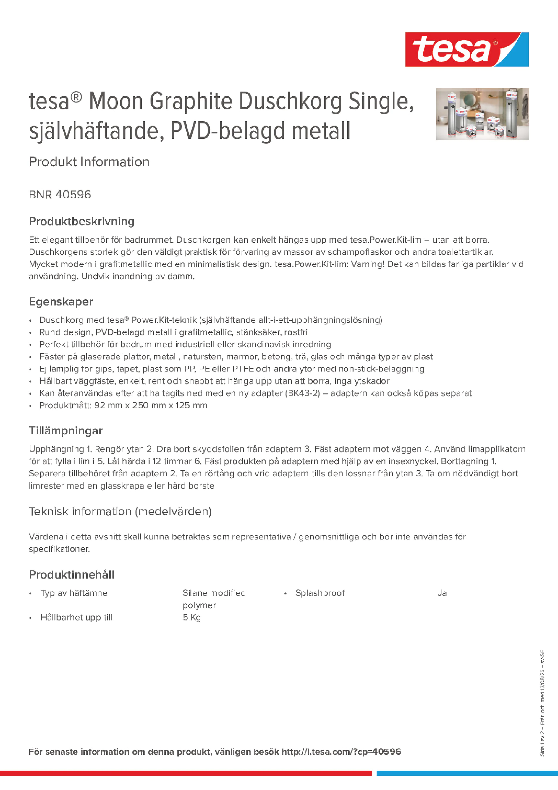 Product information_tesa® 40596_sv-SE