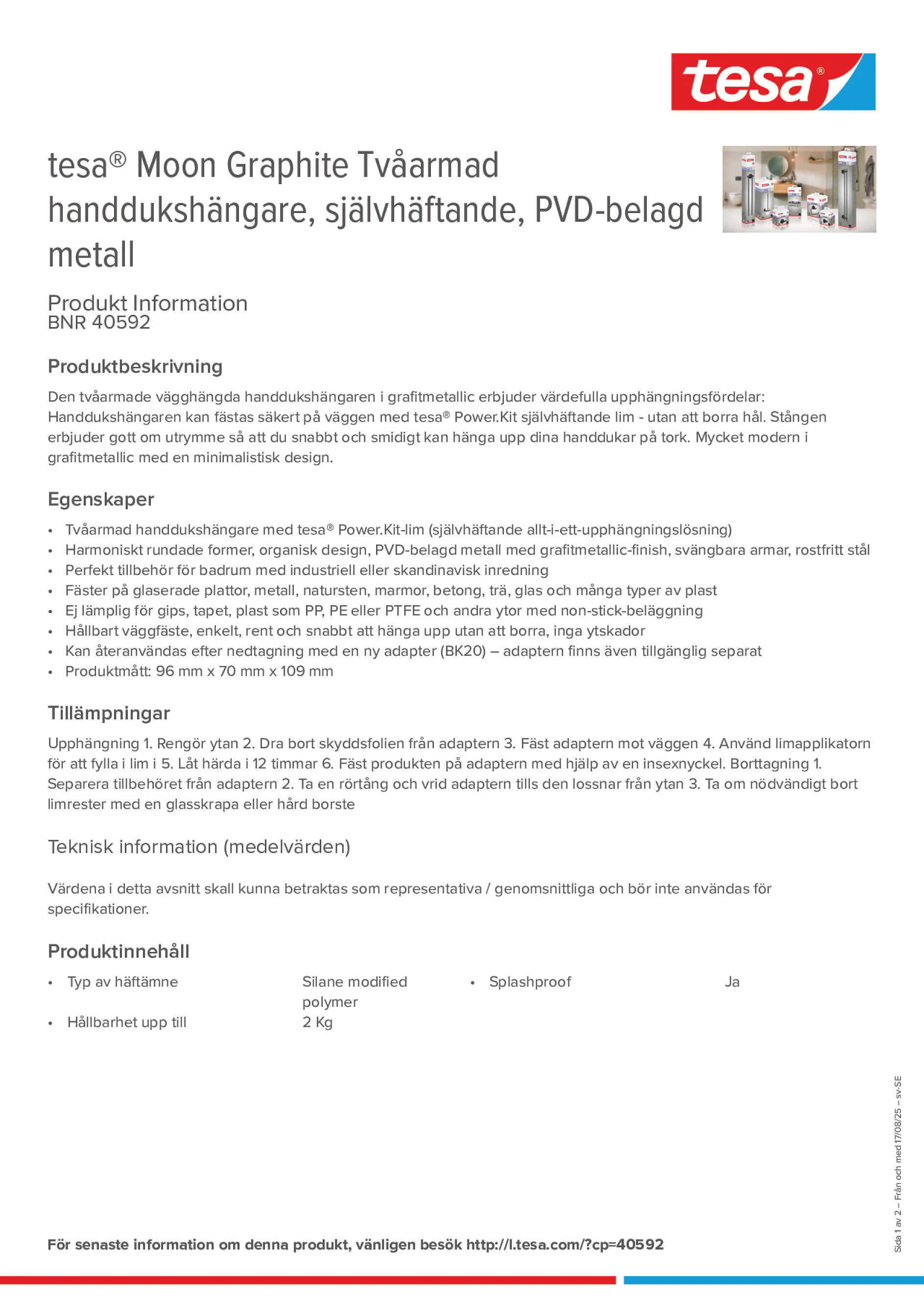 Product information_tesa® 40592_sv-SE
