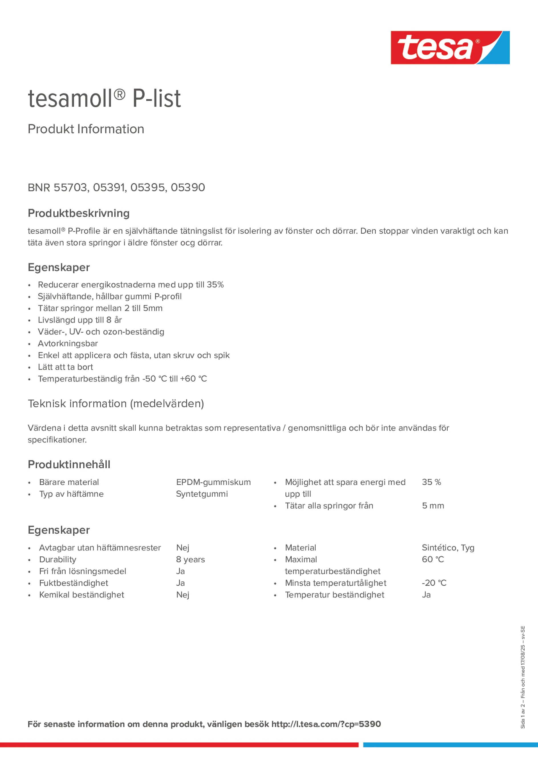 Product information_tesamoll® 5366_sv-SE