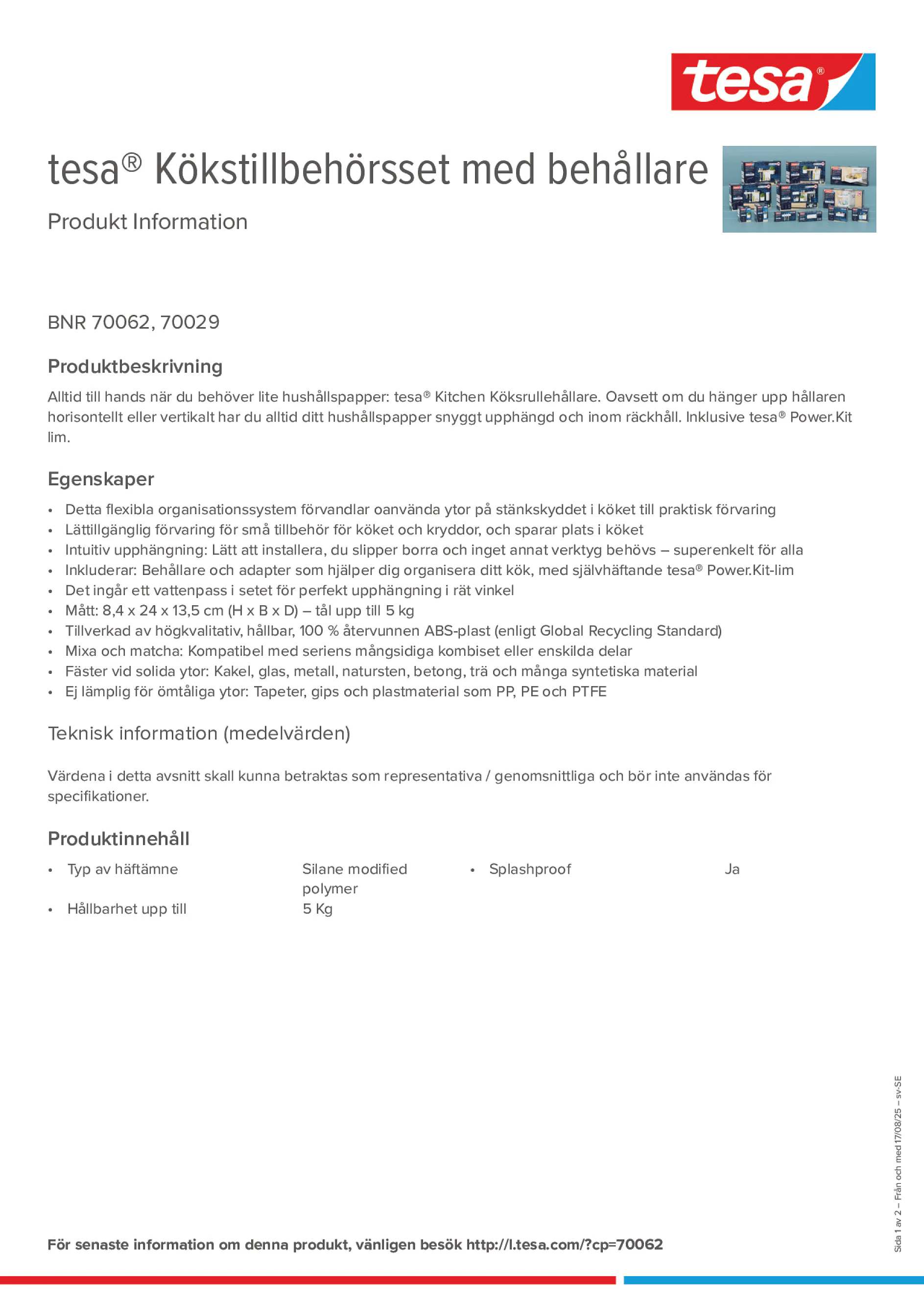 Product information_tesa® 70062_sv-SE