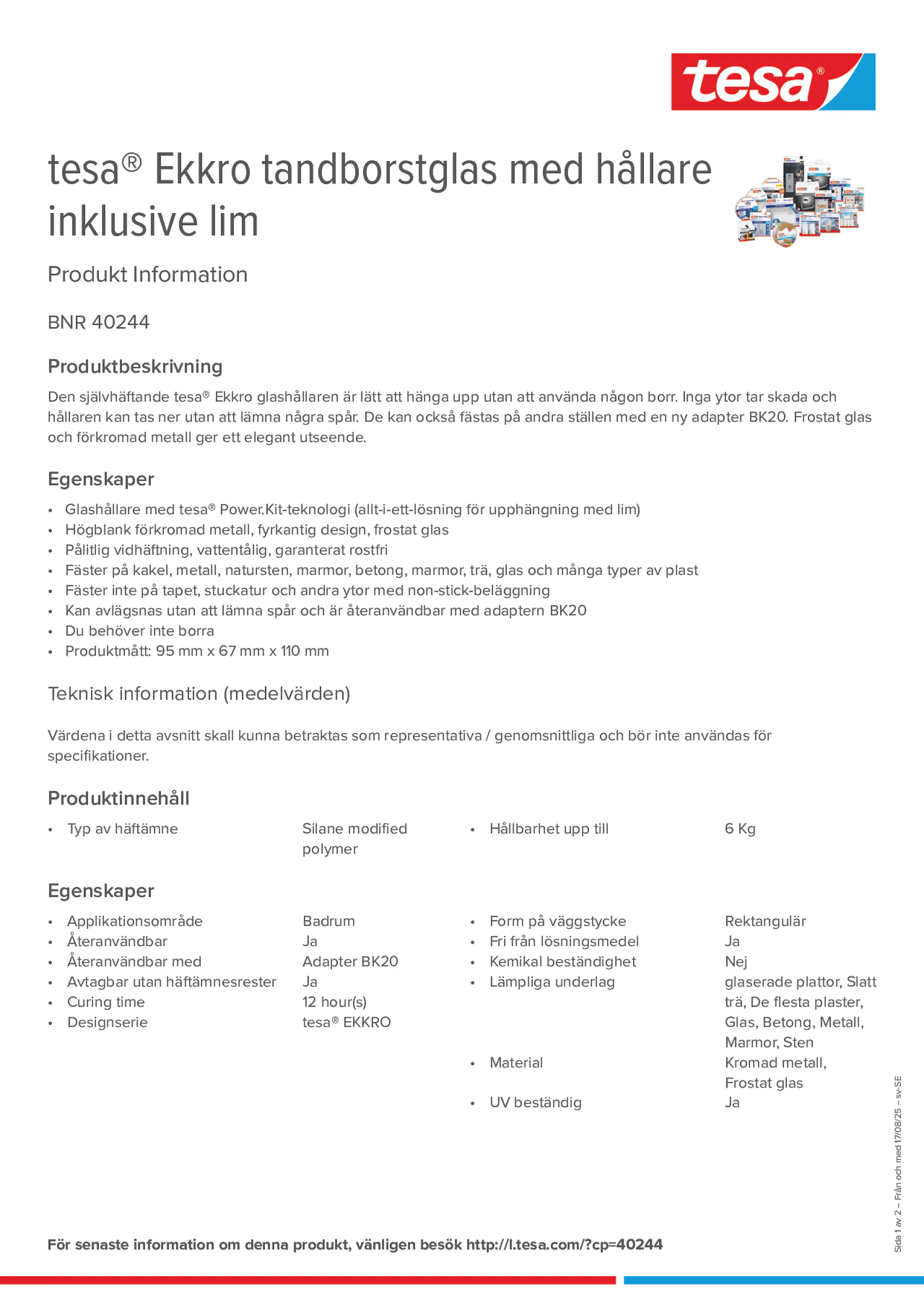 Product information_tesa® 40244_sv-SE