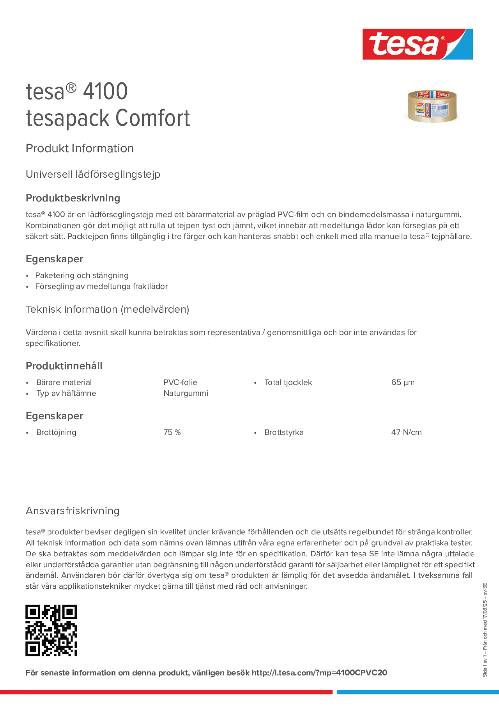 Product information_tesa® 04100_sv-SE