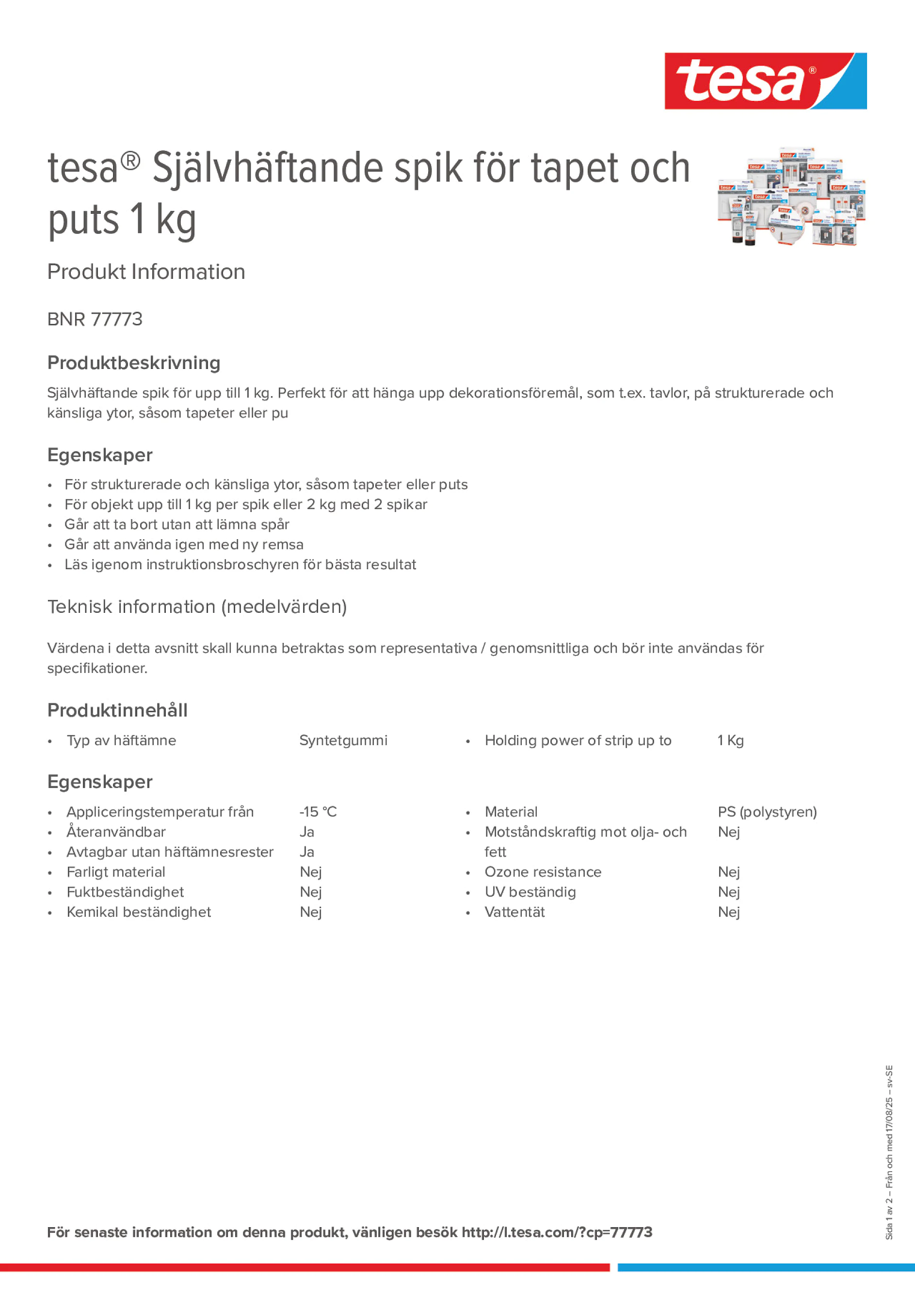 Product information_tesa® 77773_sv-SE