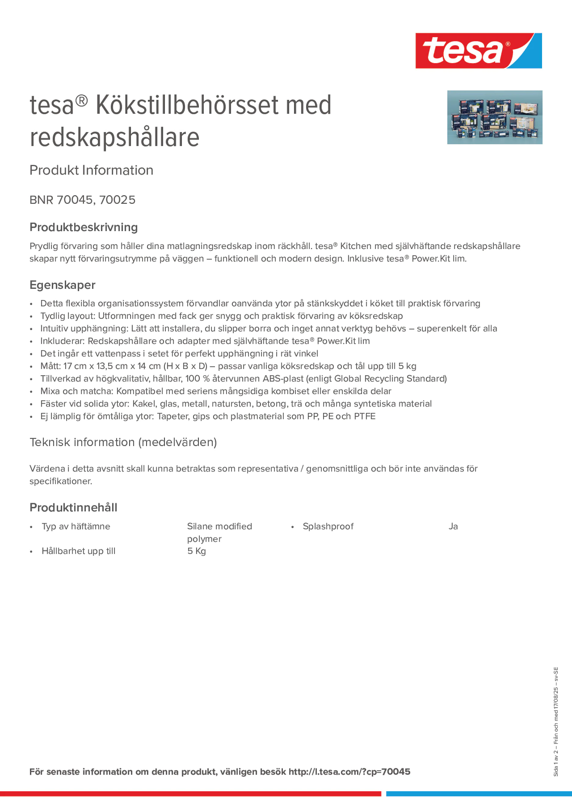 Product information_tesa® 70045_sv-SE