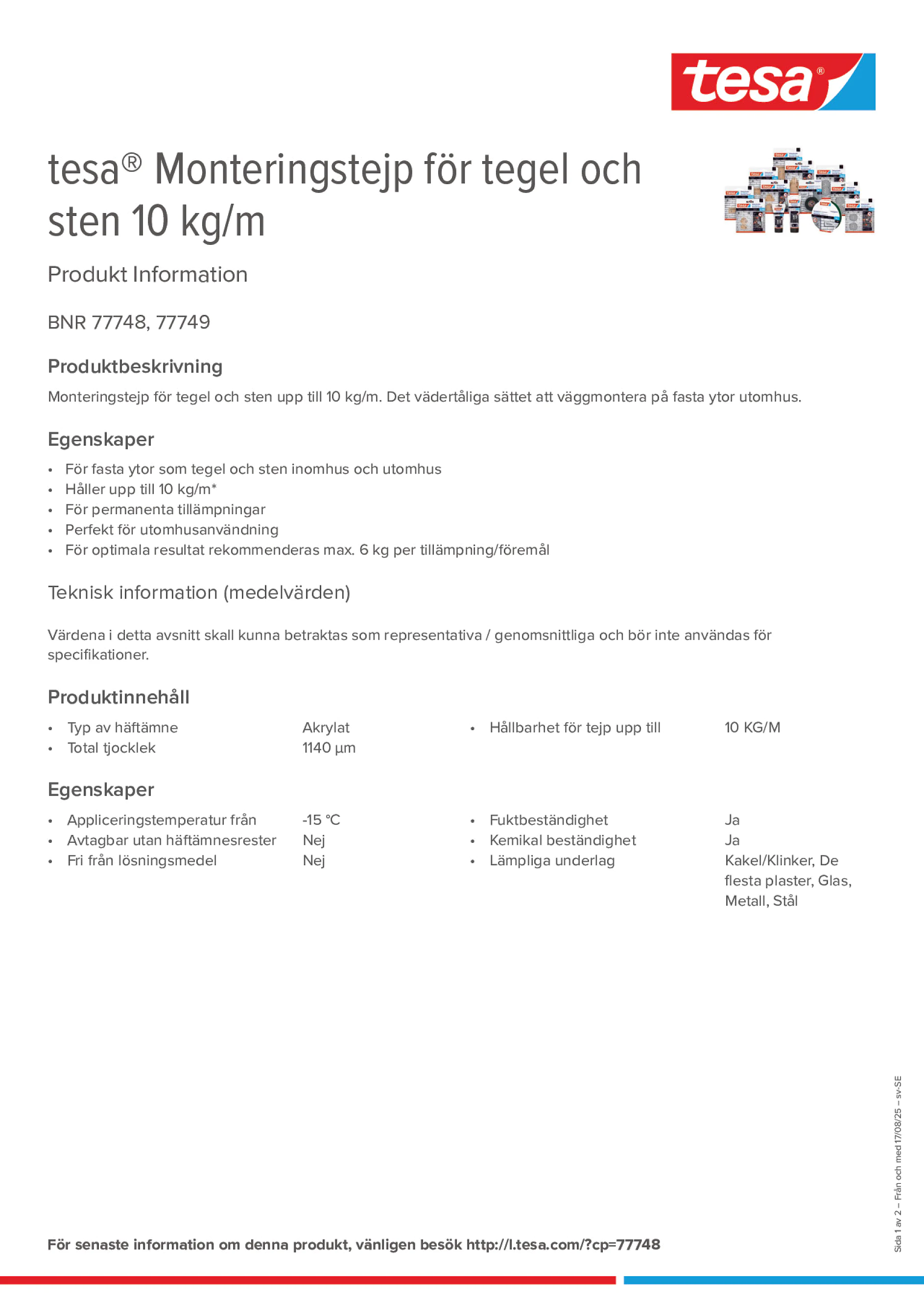 Product information_tesa® 77748_sv-SE