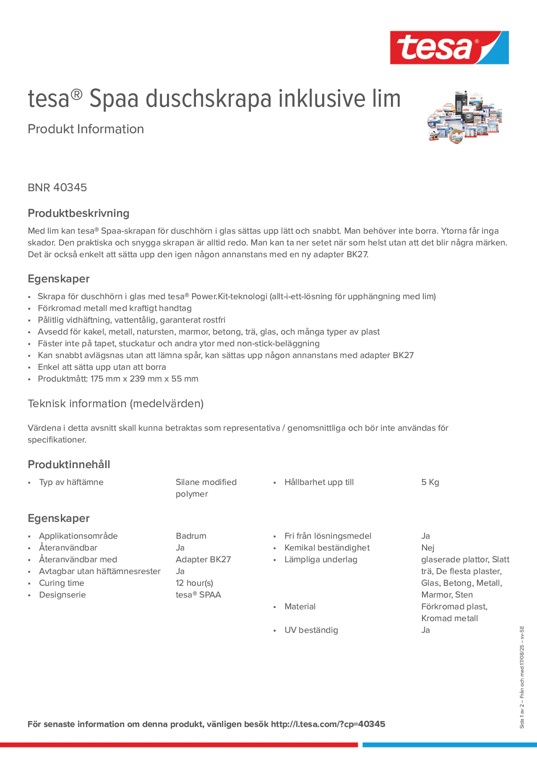 Product information_tesa® 40345_sv-SE