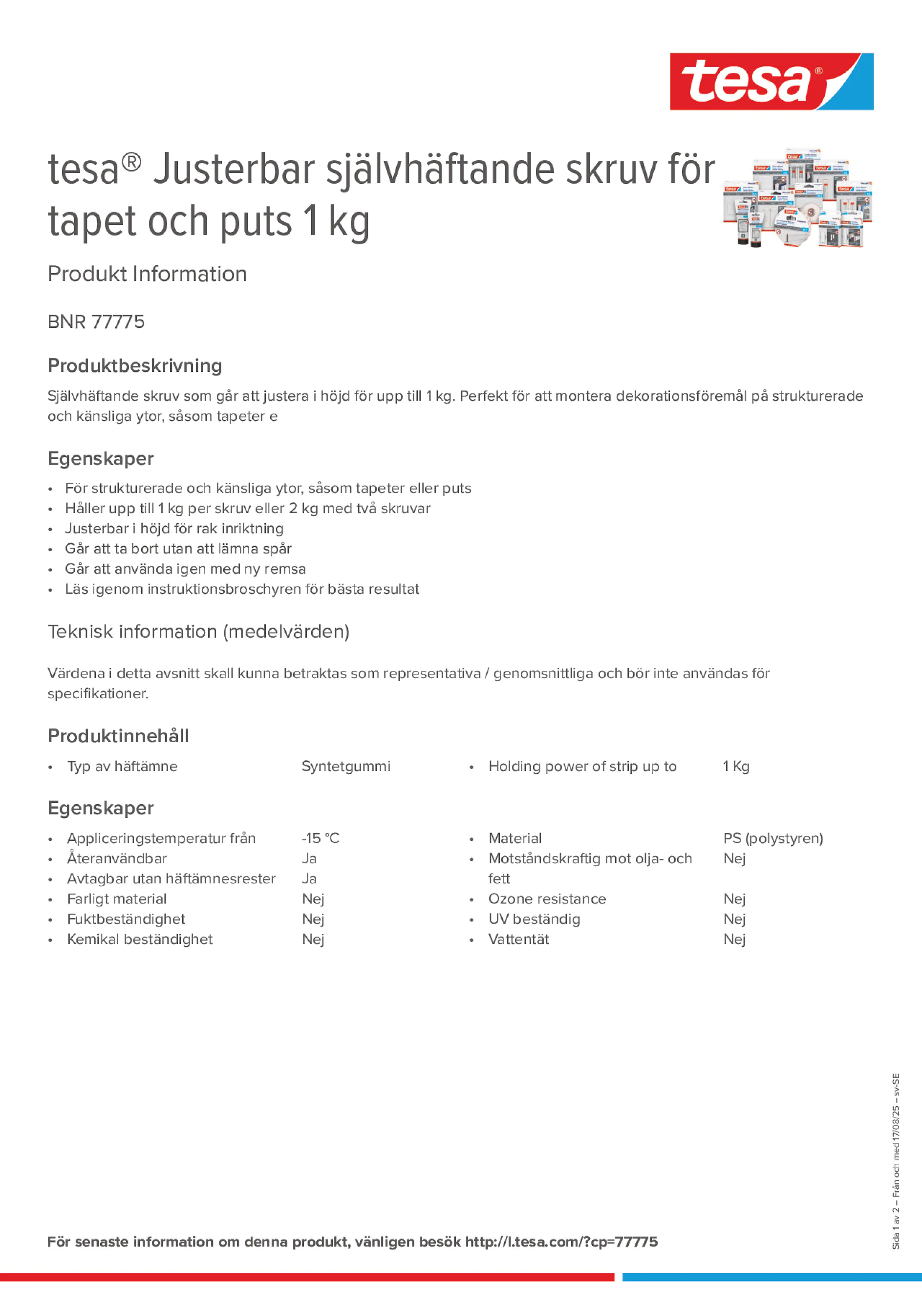 Product information_tesa® 77775_sv-SE