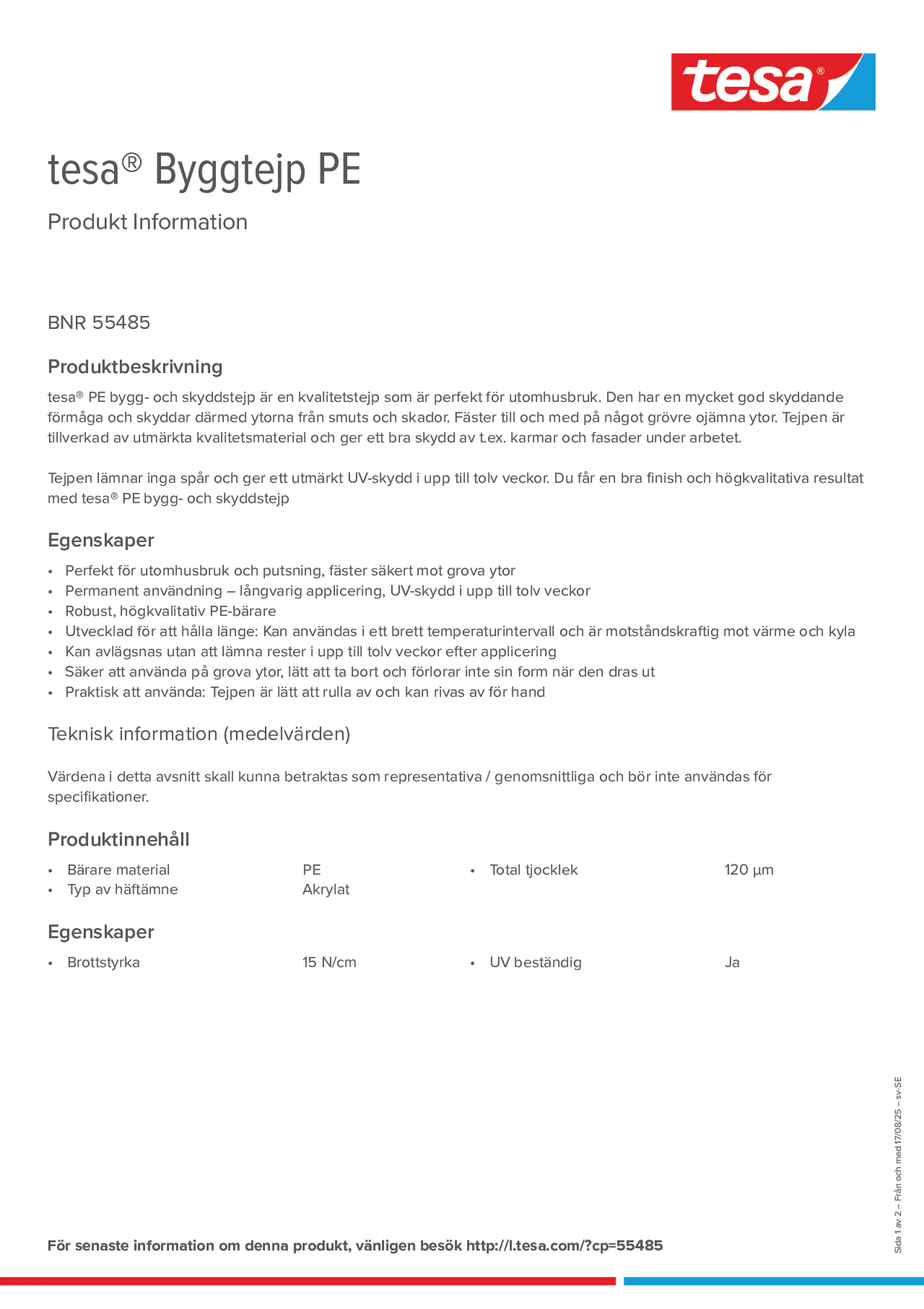 Product information_tesa® 55485_sv-SE