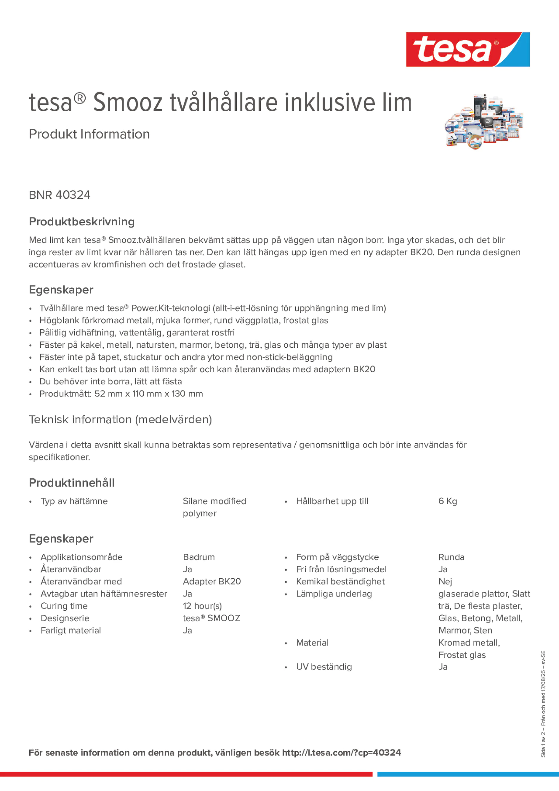 Product information_tesa® 40324_sv-SE