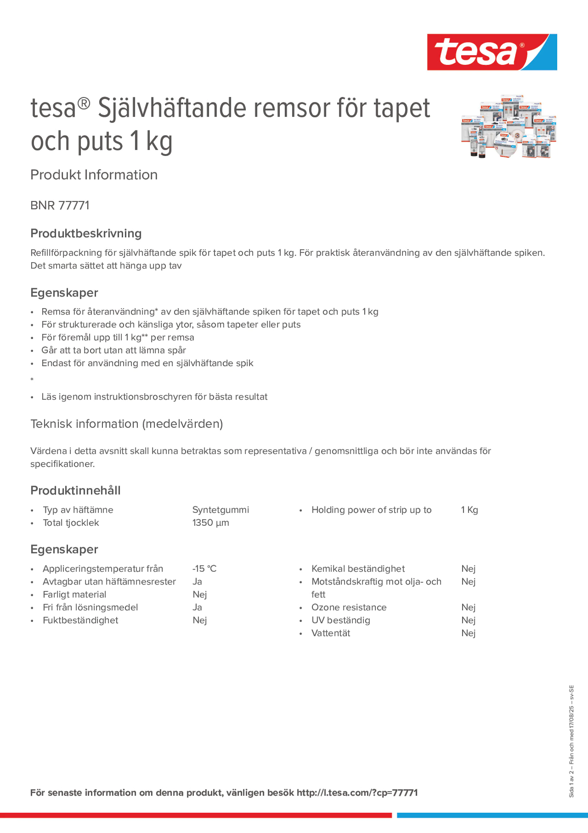 Product information_tesa® 77771_sv-SE
