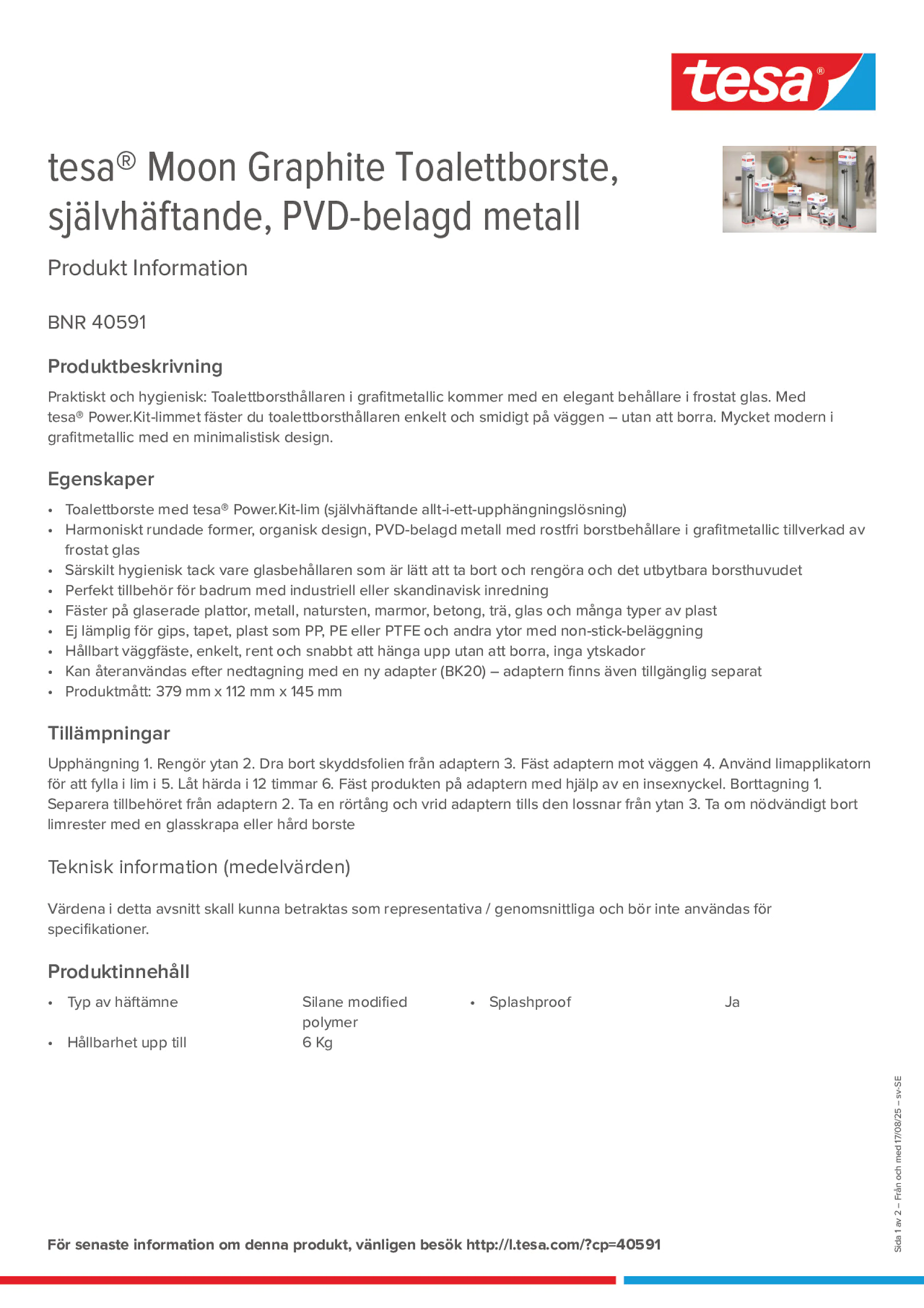 Product information_tesa® 40591_sv-SE
