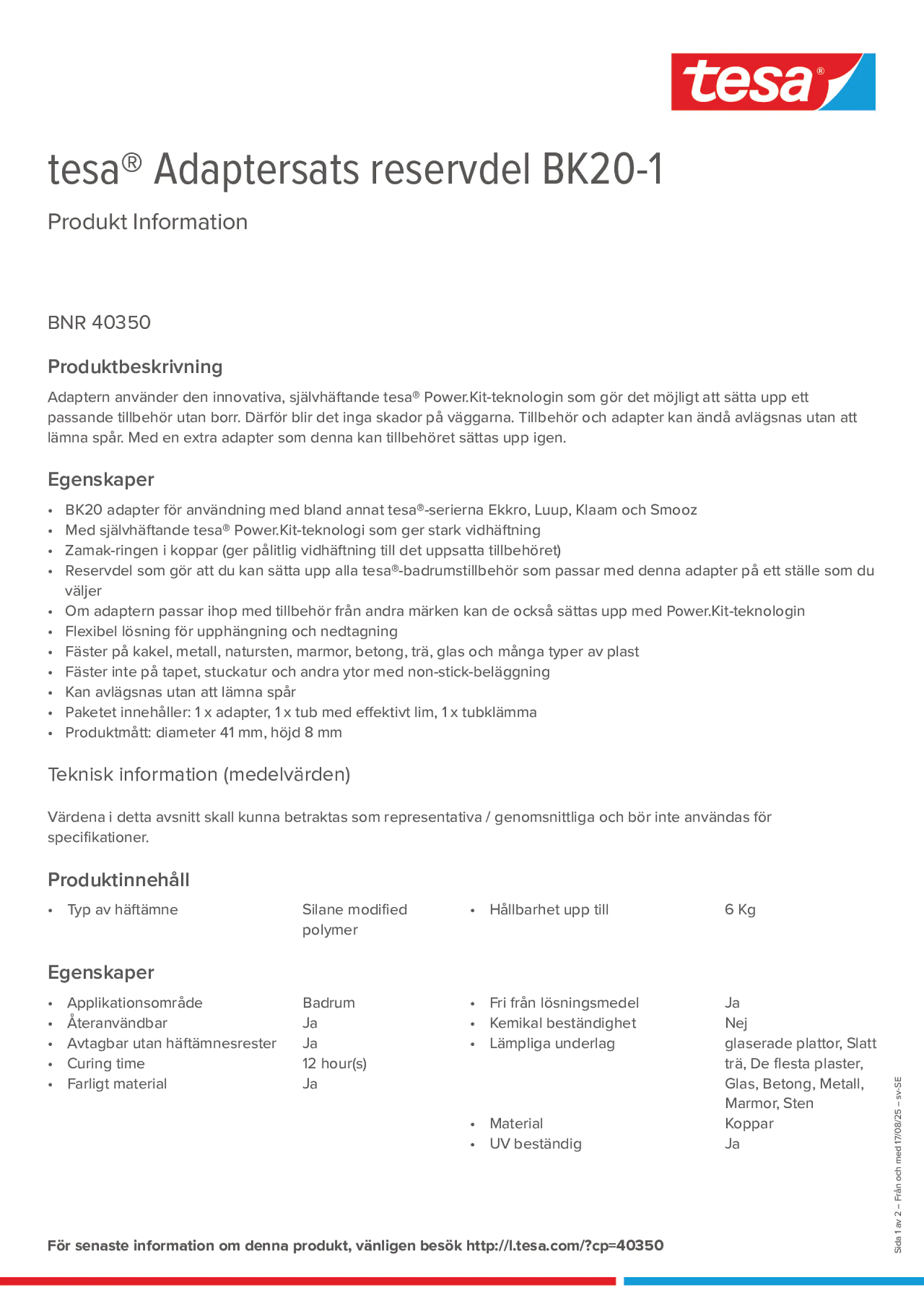 Product information_tesa® 40350_sv-SE