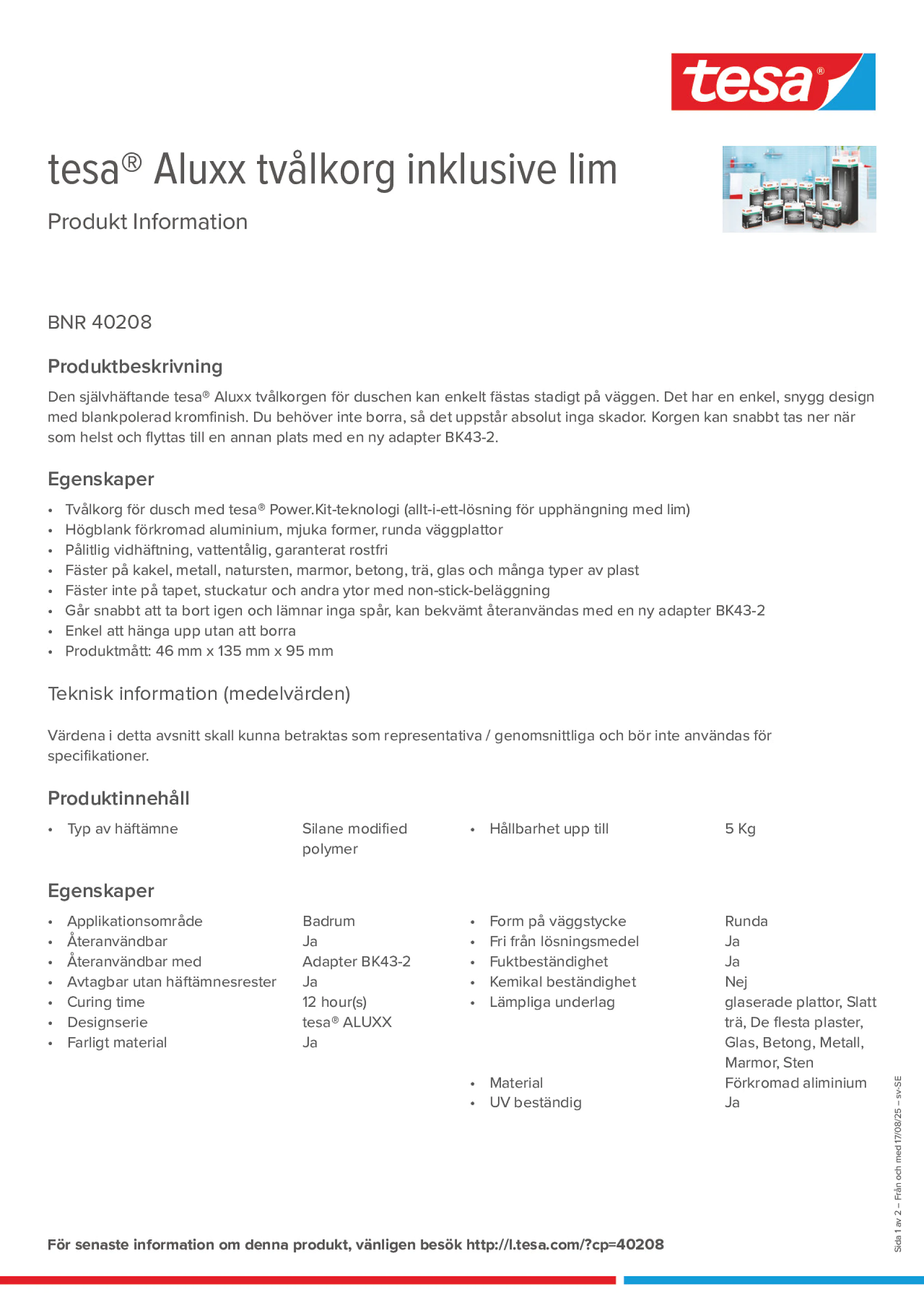 Product information_tesa® 40208_sv-SE