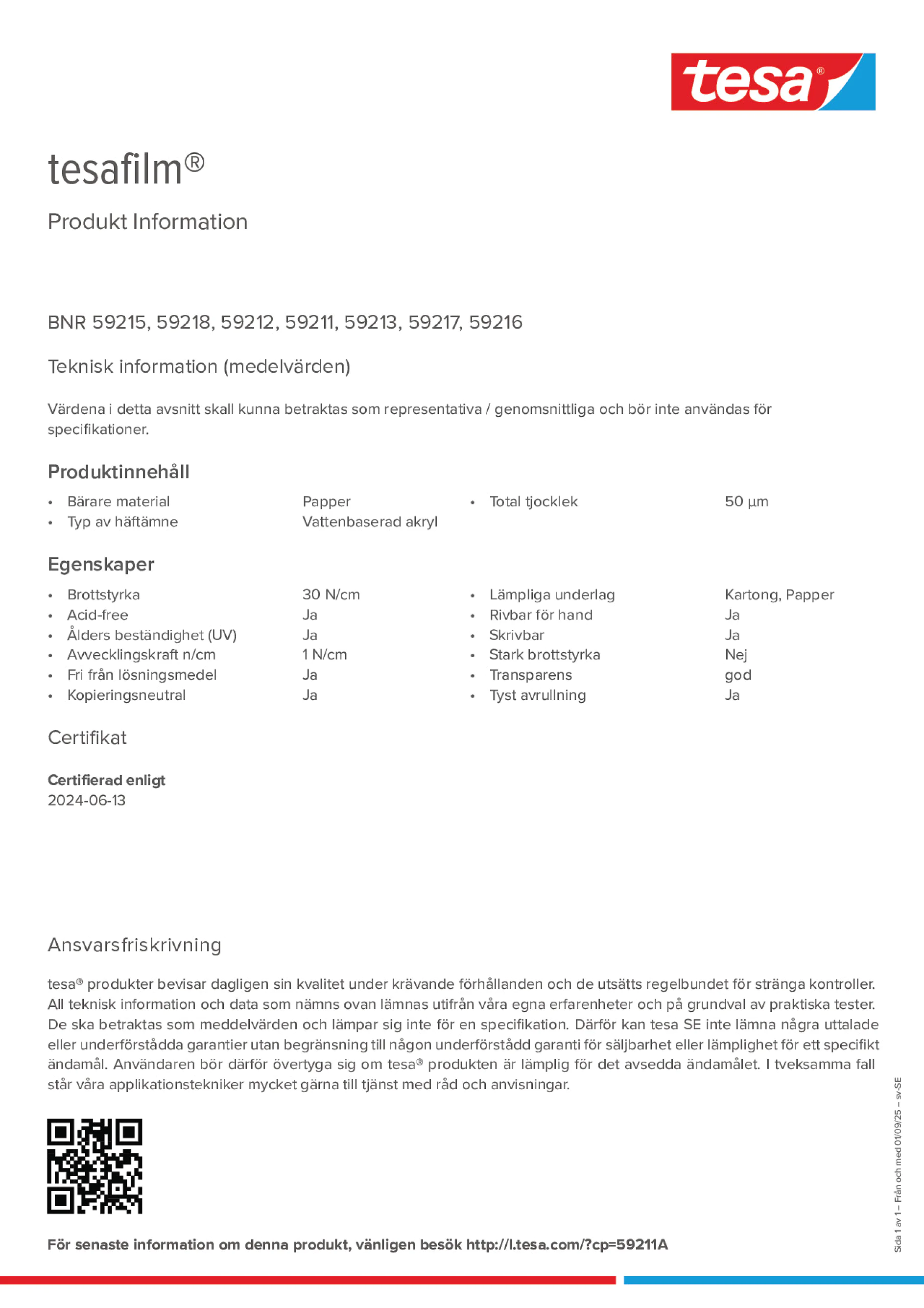 Product information_tesafilm® 59215_sv-SE