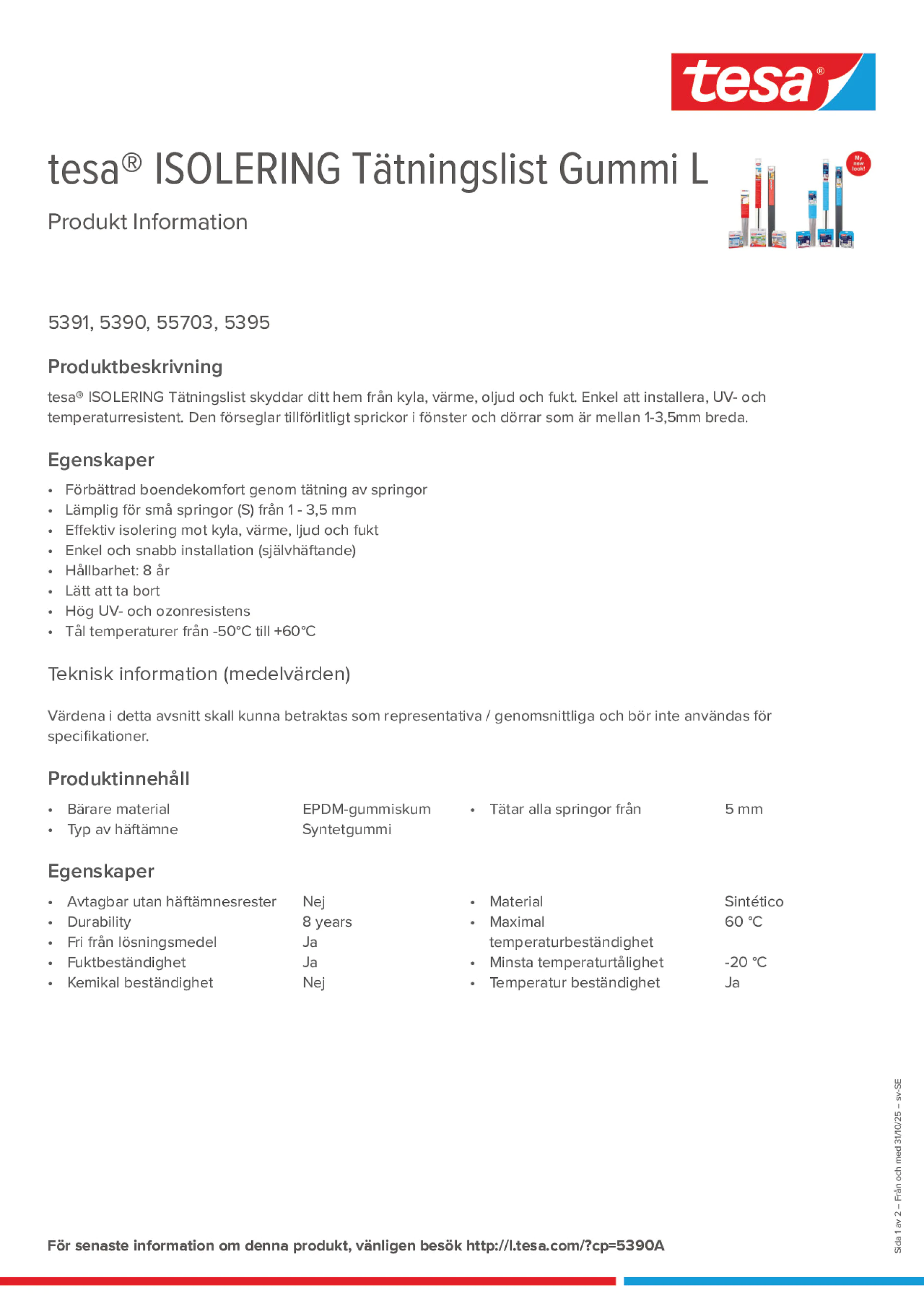 Product information_tesa® 05391_sv-SE