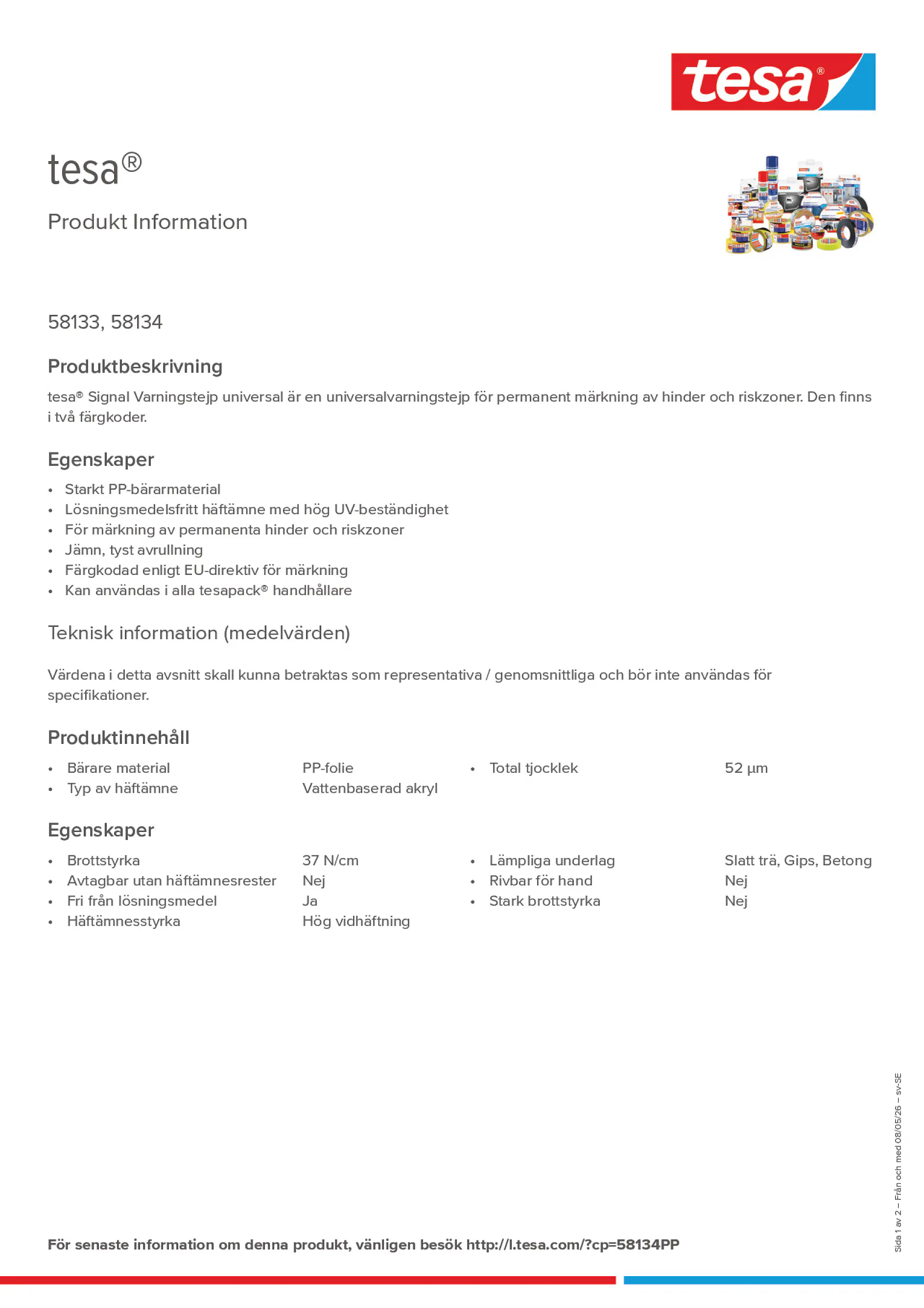 Product information_tesa® 58133_sv-SE