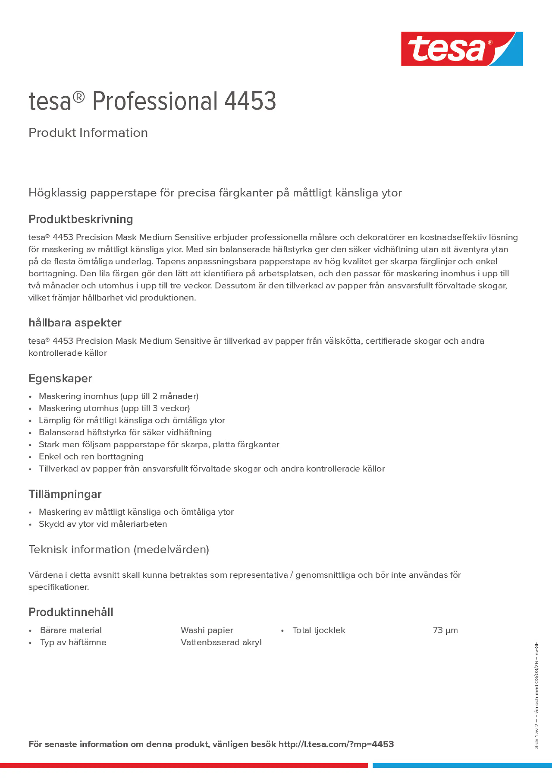 Product information_tesa® Professional 04453_sv-SE