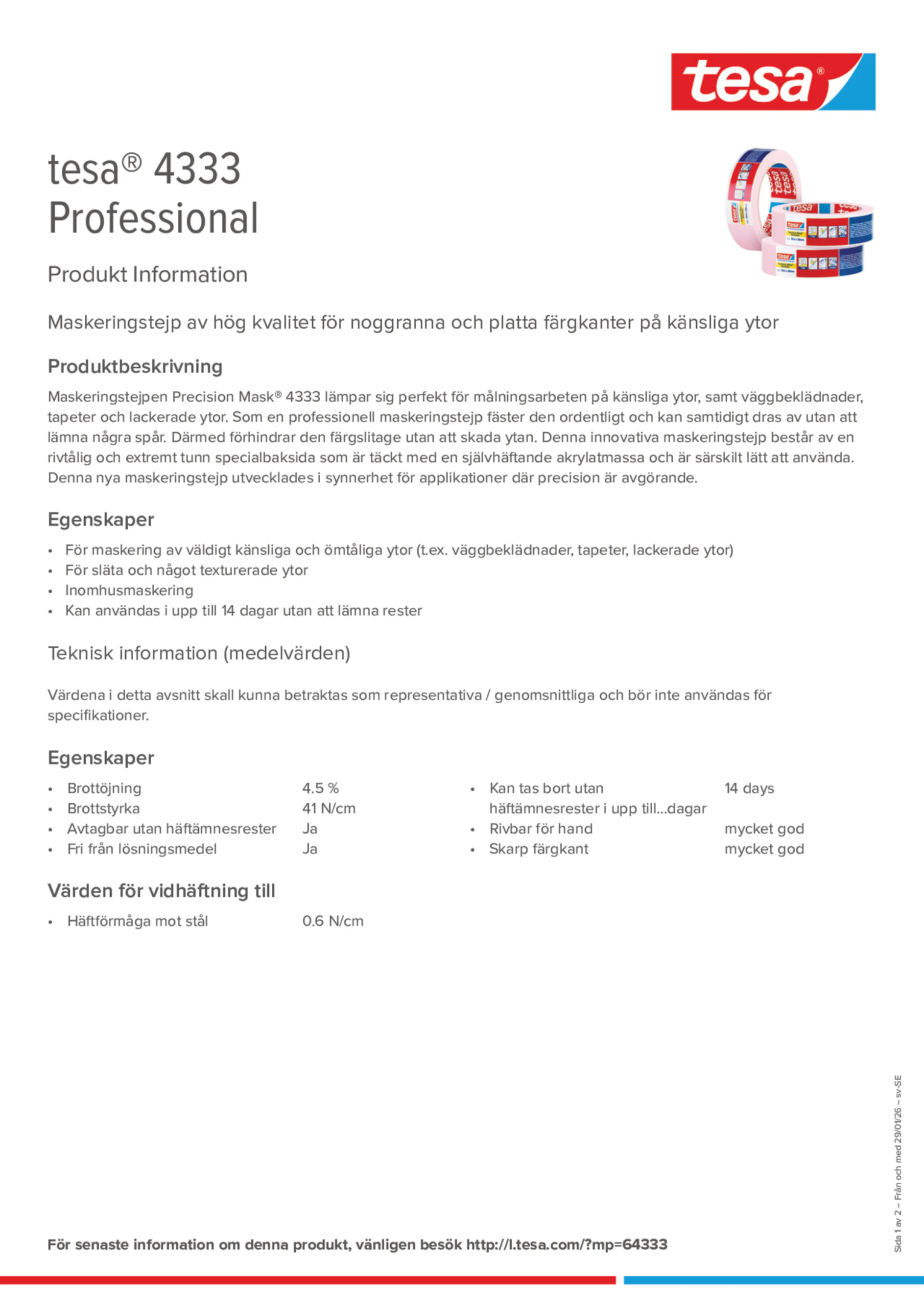 Product information_tesa® 04333_sv-SE