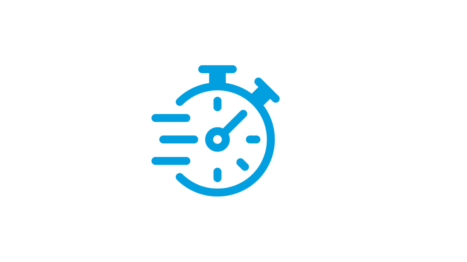 A simple blue square centered on a plain white background. (This text has been generated by AI)
