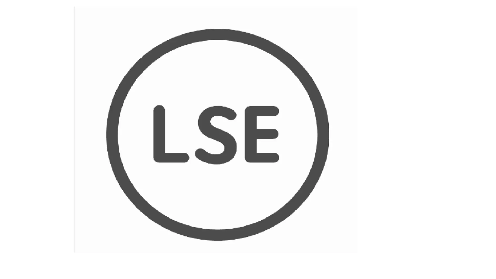 A simple logo features the letters LSE in bold, sans-serif font, centered within a thin circular border. The design is monochrome, using shades of gray. (This text has been generated by AI)