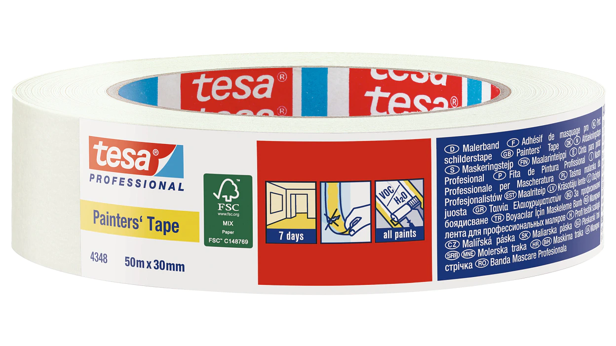 [en-en] tesa Professional masking tap 04348, 50m x 30mm