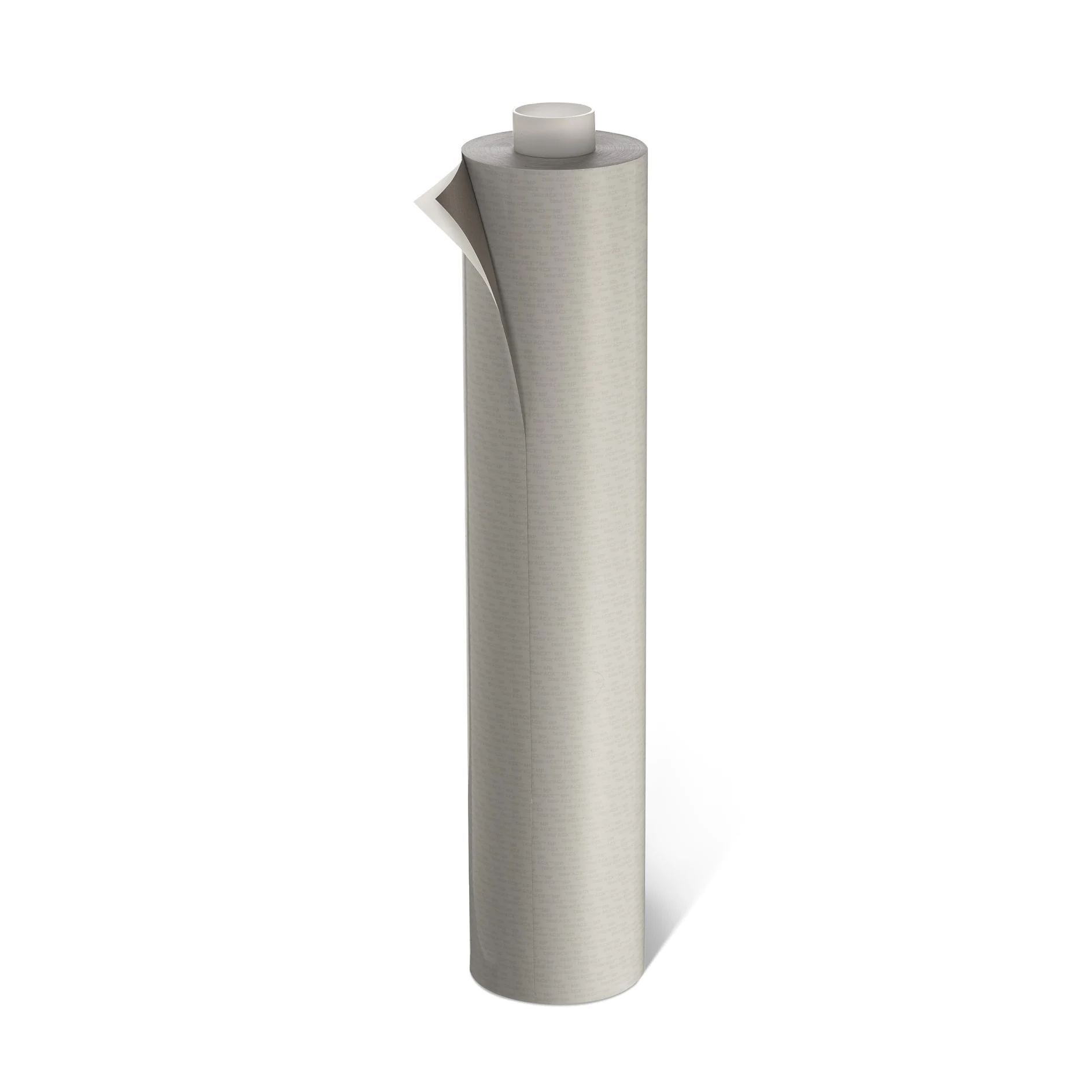tall cylindrical beige carton with a small spout and cap, isolated on a white background (This text has been generated by AI)