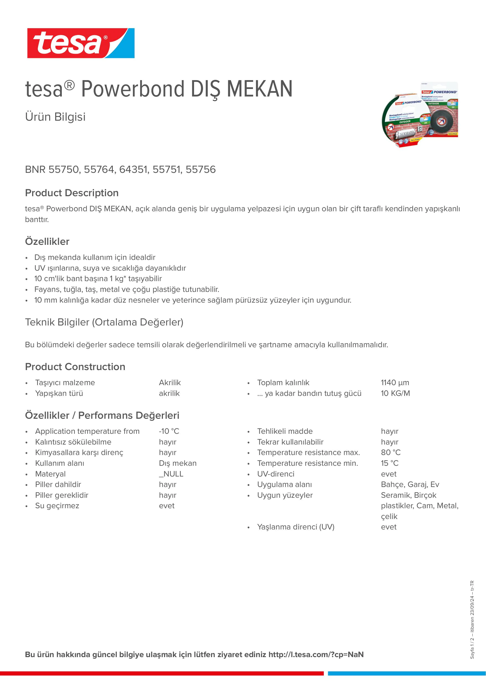 Product information_tesa® Powerbond 55751_tr-TR