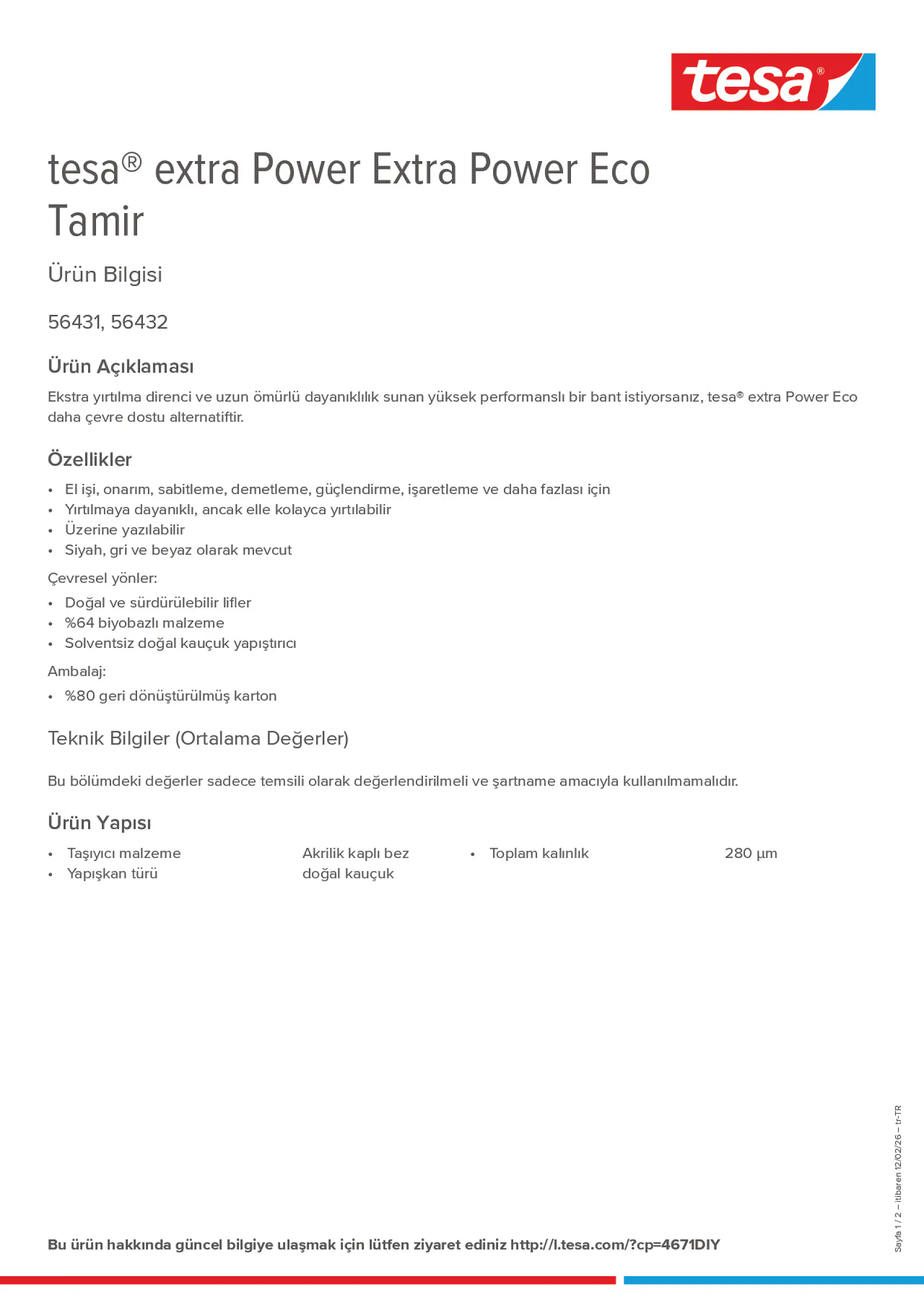 Product information_tesa® extra Power 56430_tr-TR