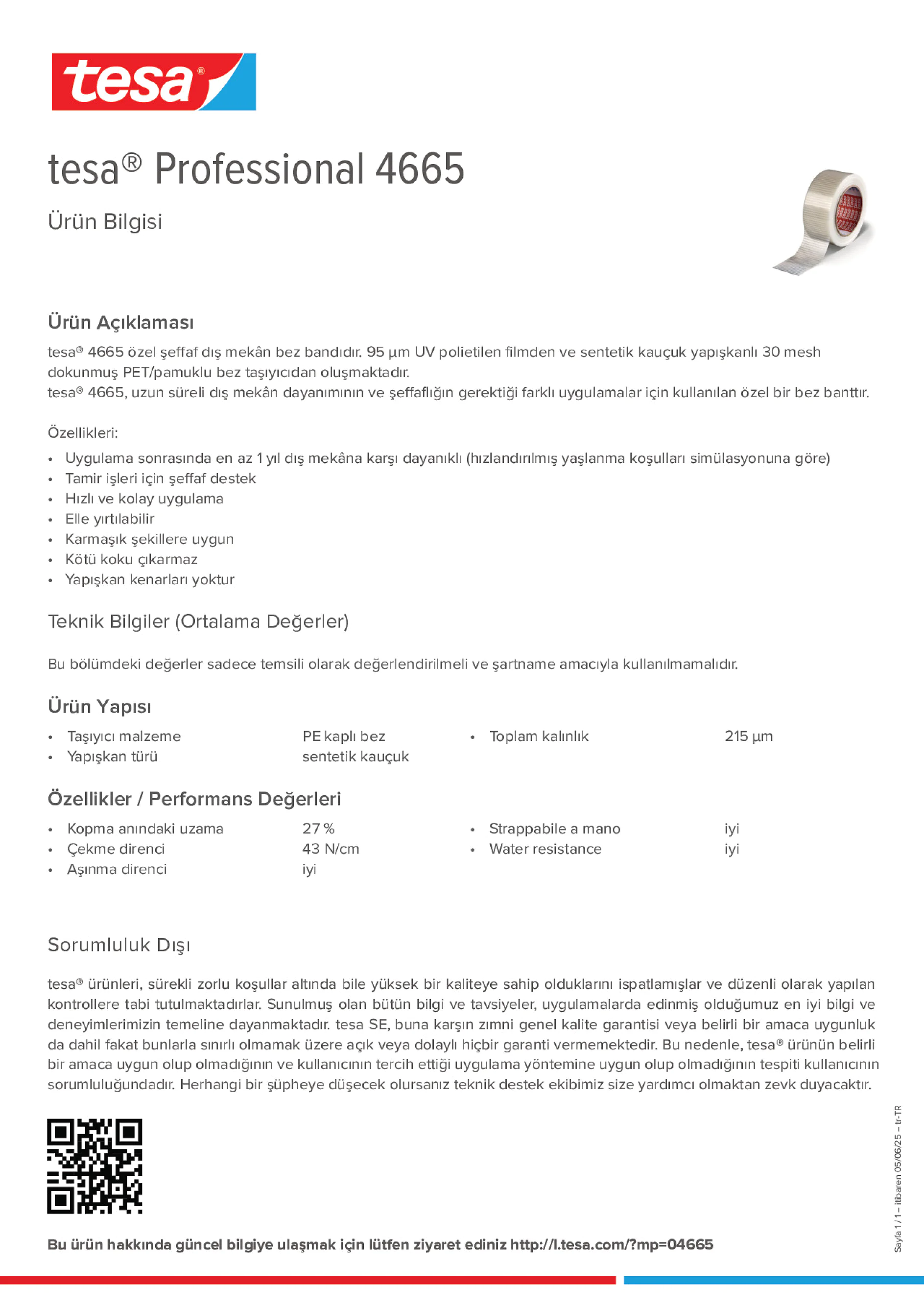 Product information_tesa® Professional 04665_tr-TR