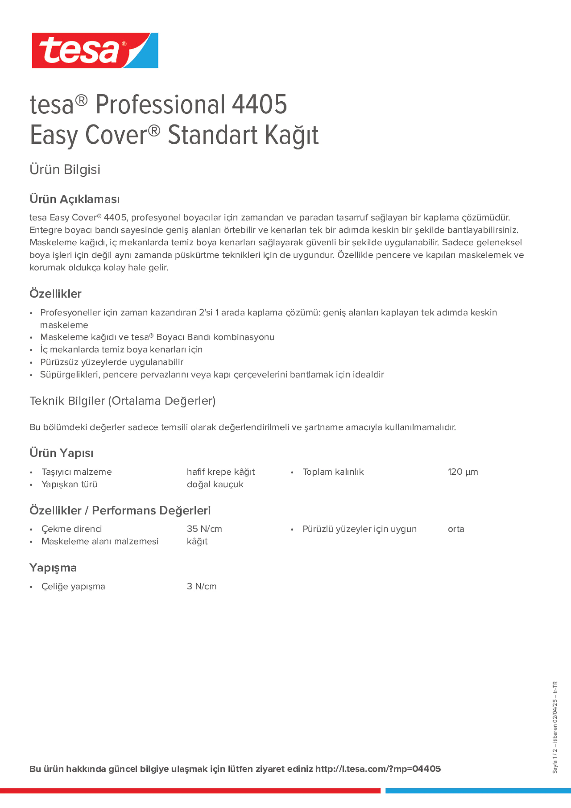 Product information_tesa® Professional 04405_tr-TR