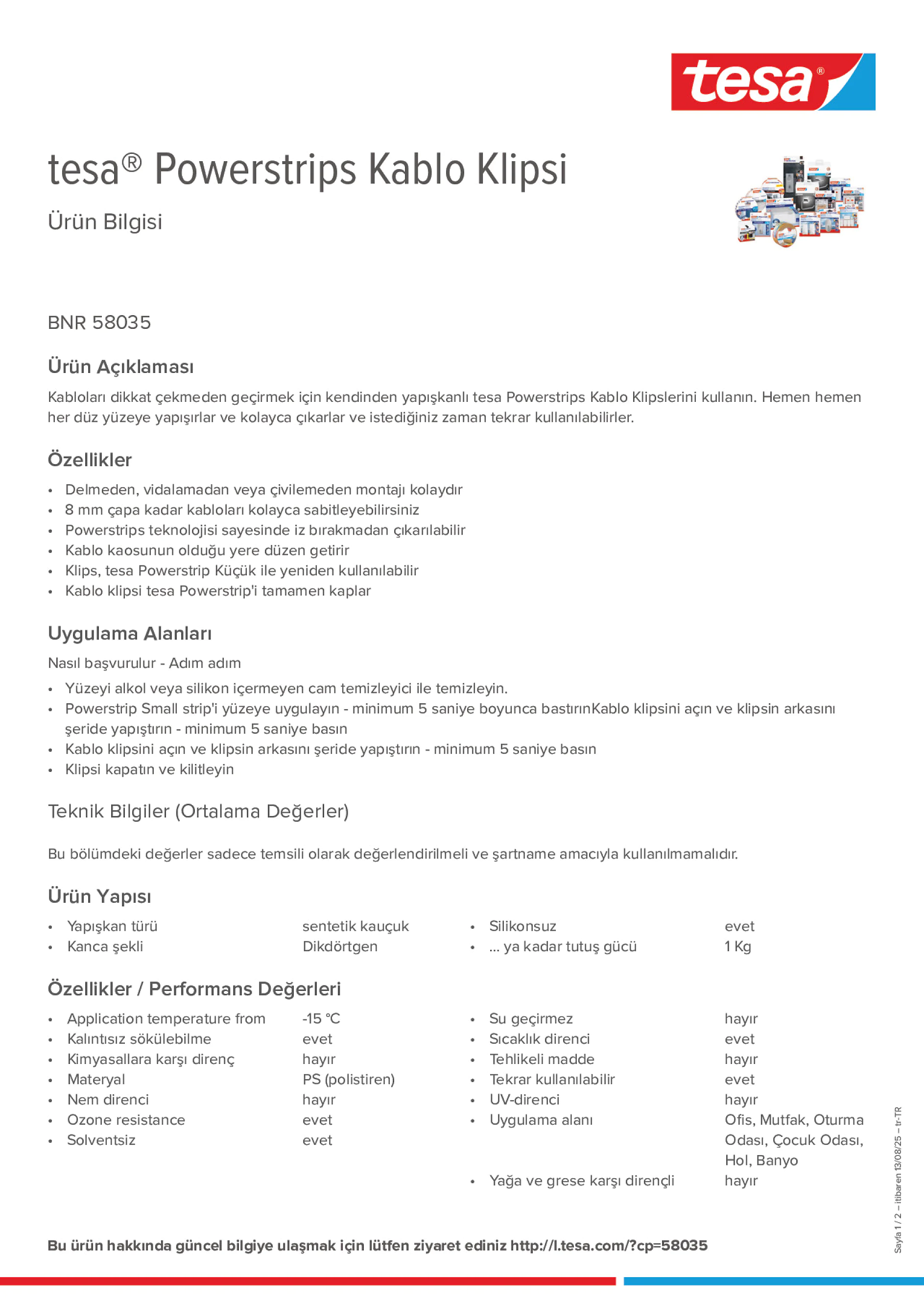 Product information_tesa® Powerstrips 58035_tr-TR
