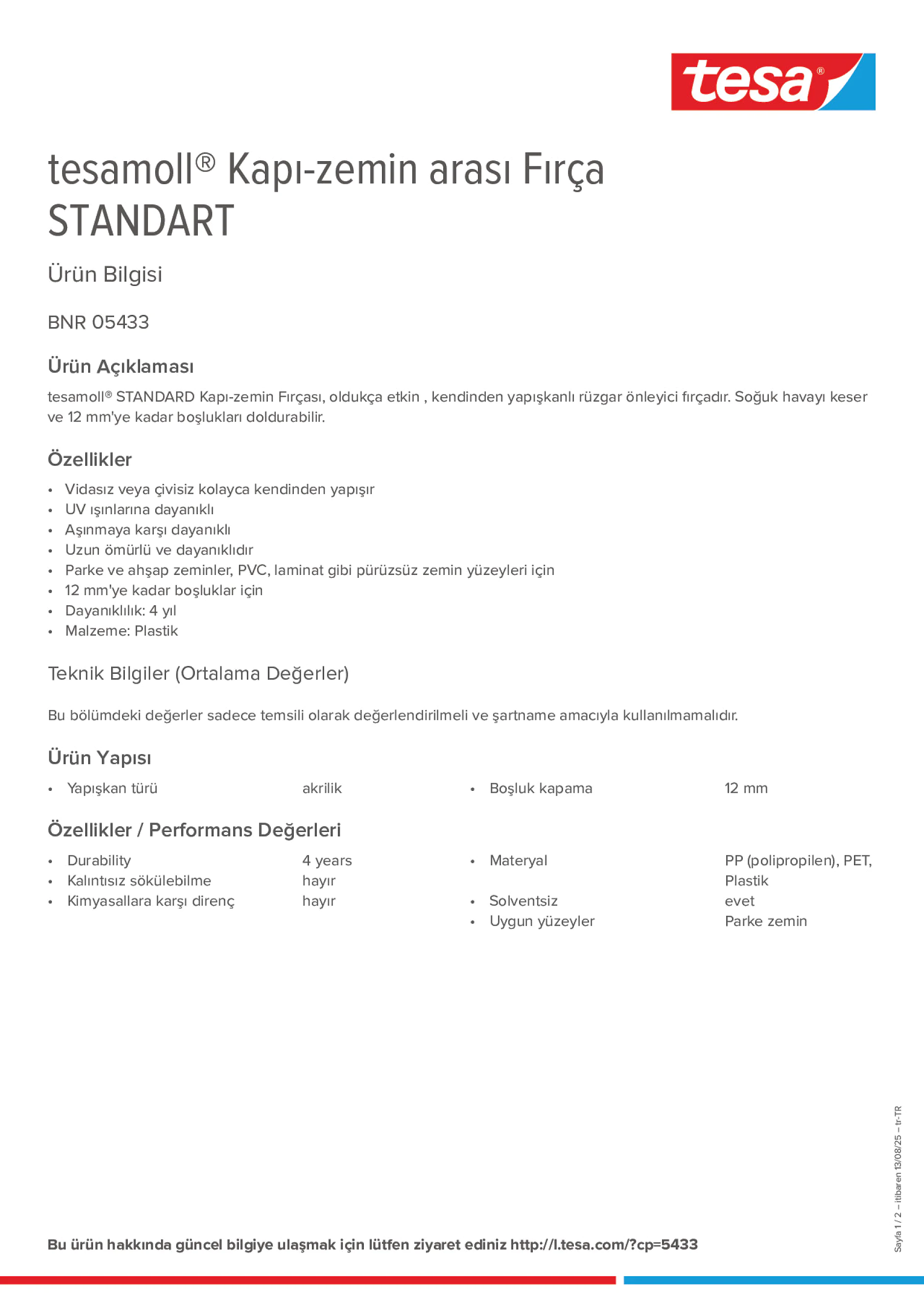 Product information_tesamoll® 05433_tr-TR