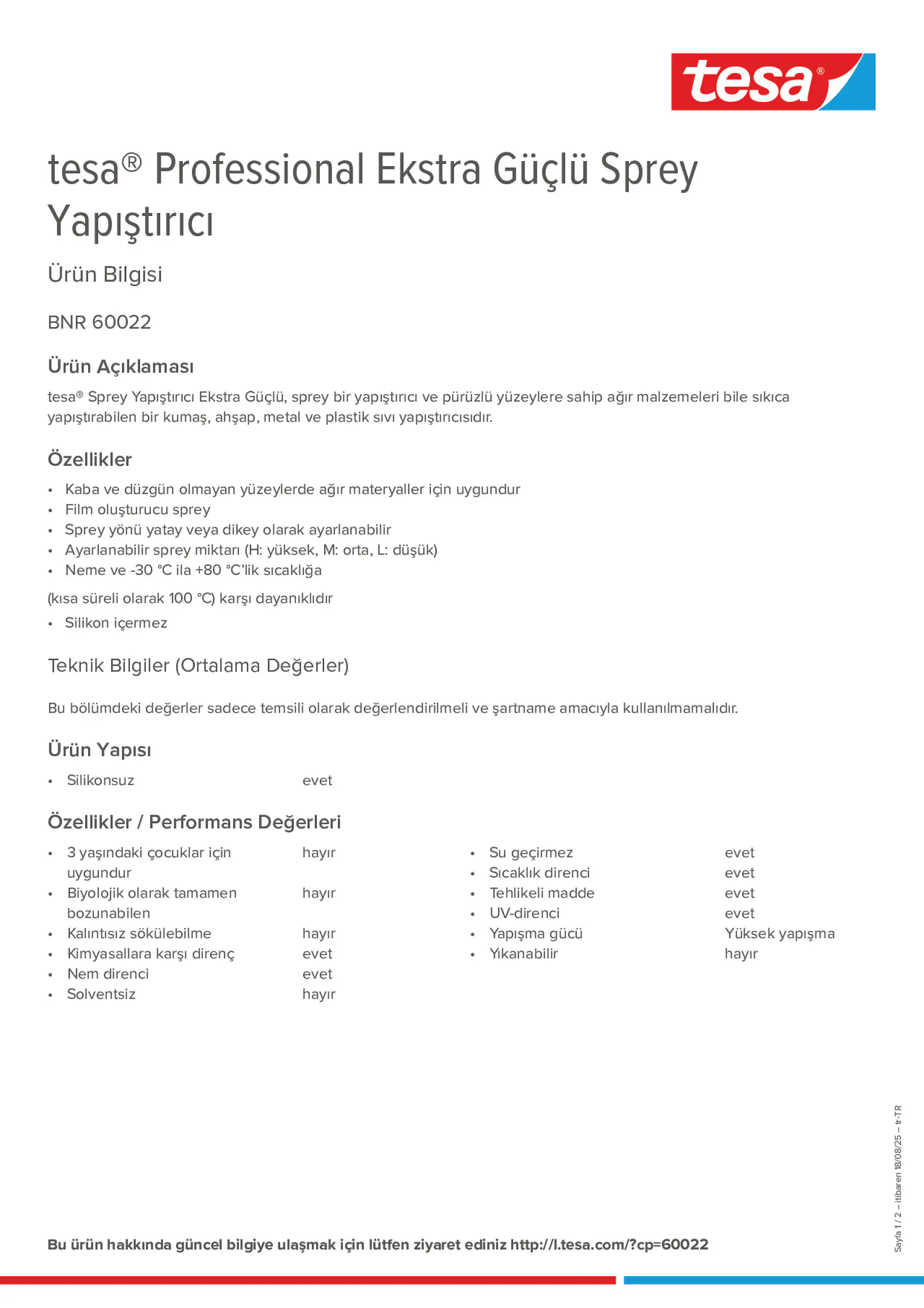 Product information_tesa® Professional 60022_tr-TR