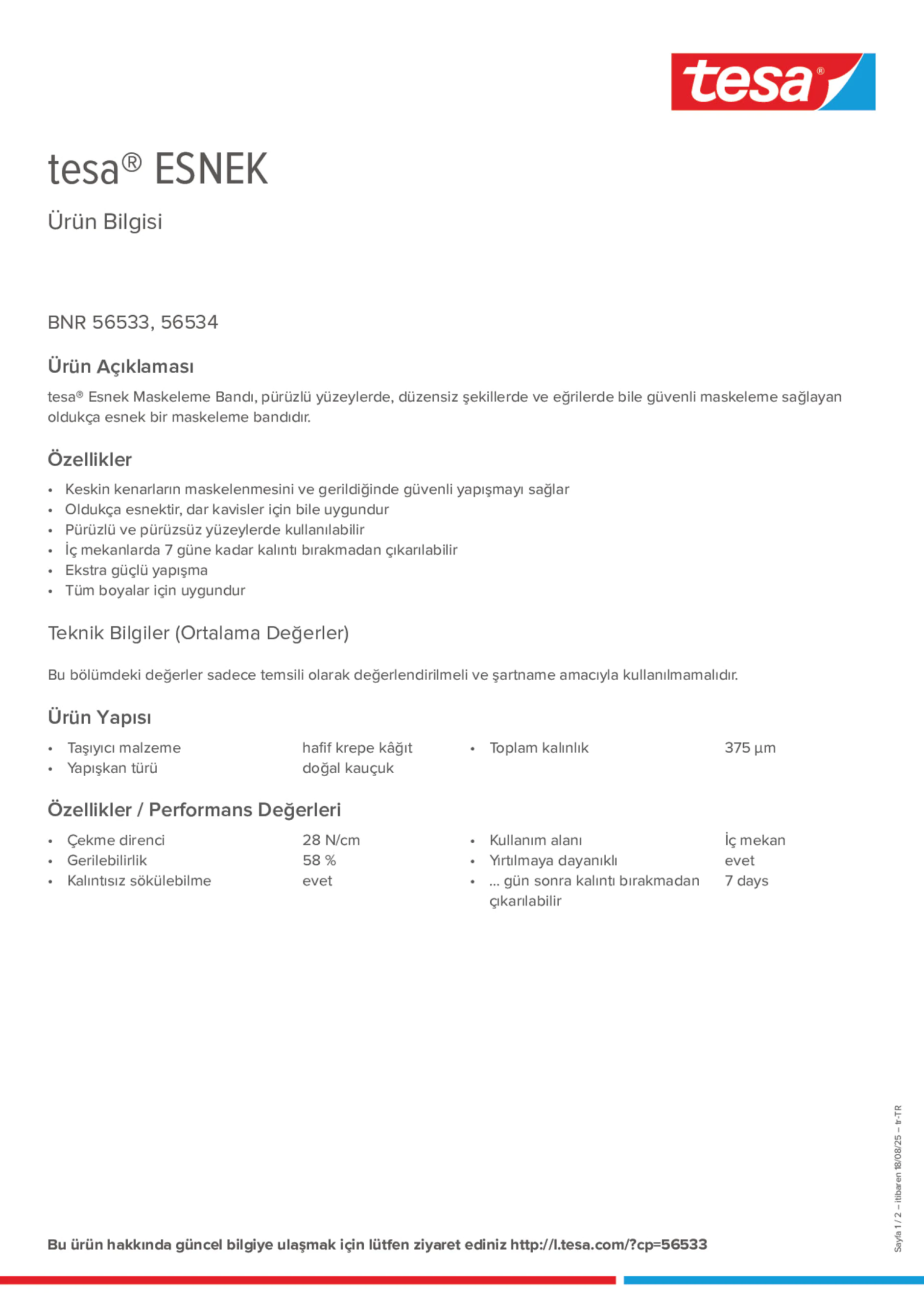 Product information_tesa® 56360_tr-TR Product information_tesa® 56360_tr-TR