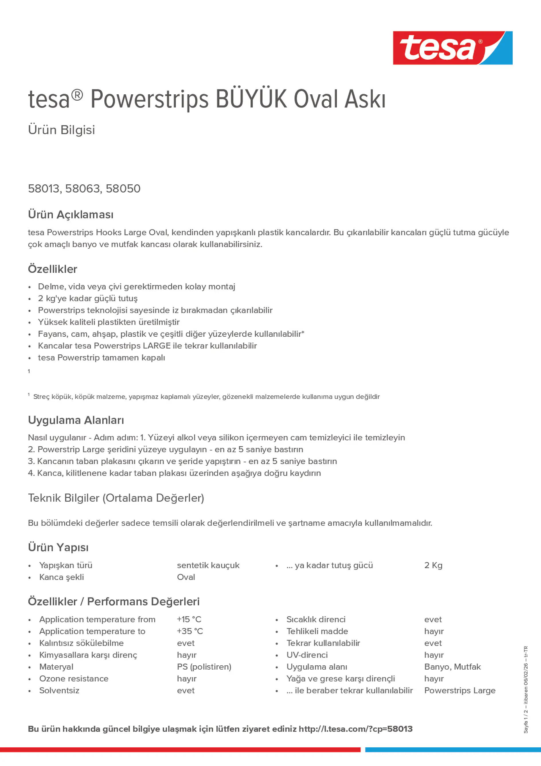 Product information_tesa® Powerstrips 58050_tr-TR
