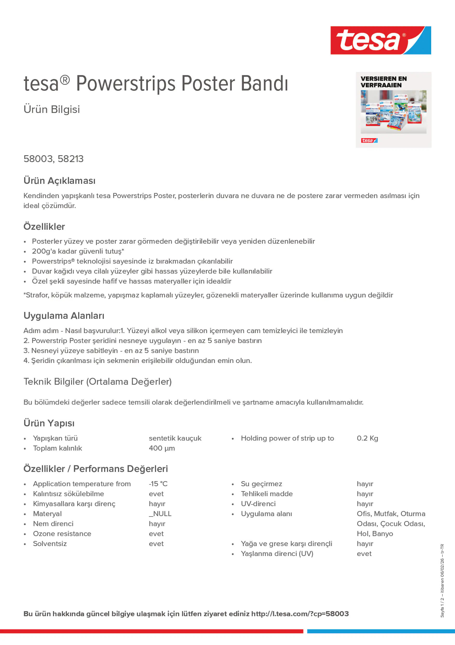 Product information_tesa® Powerstrips 58003_tr-TR