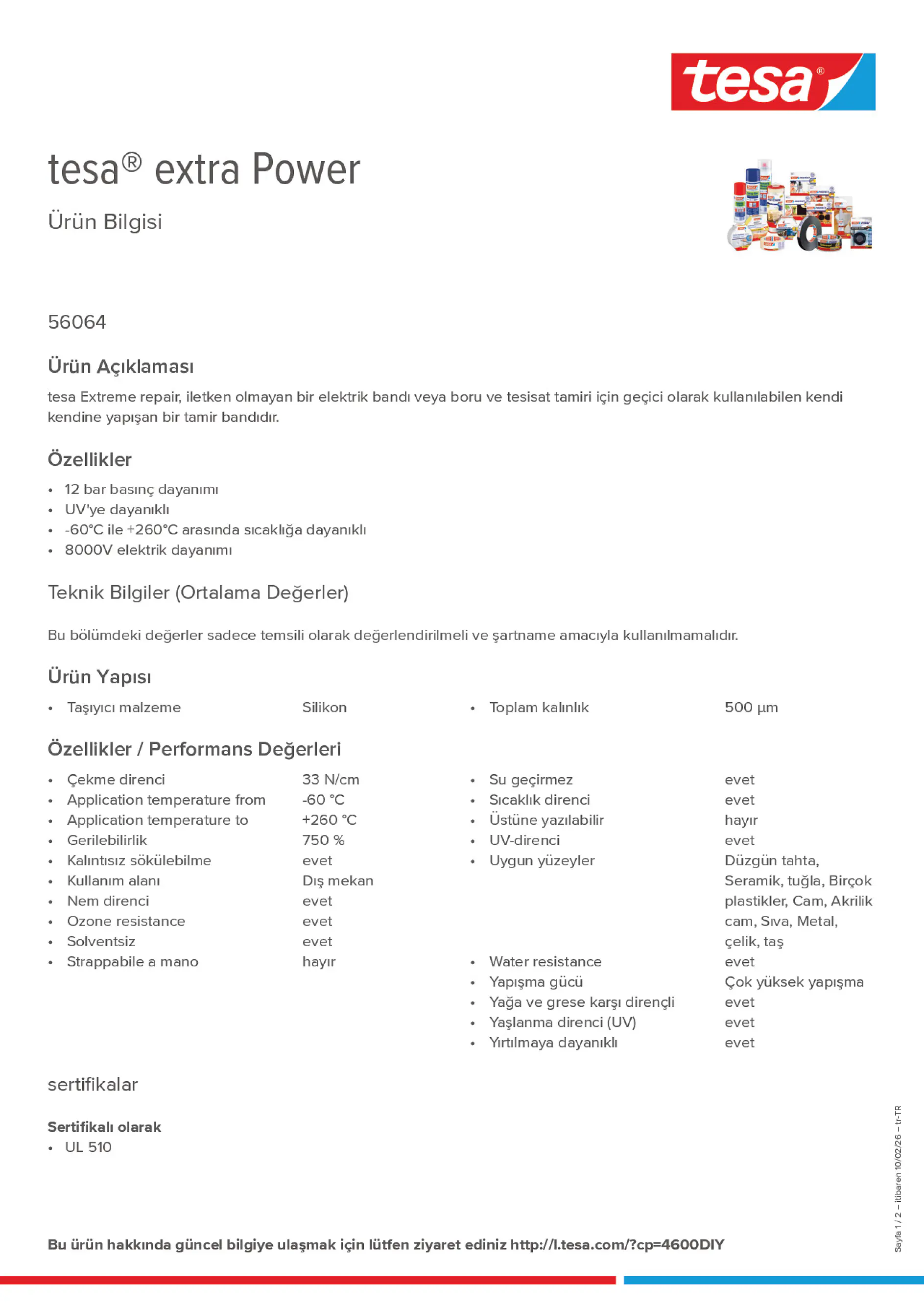 Product information_tesa® extra Power 56064_tr-TR