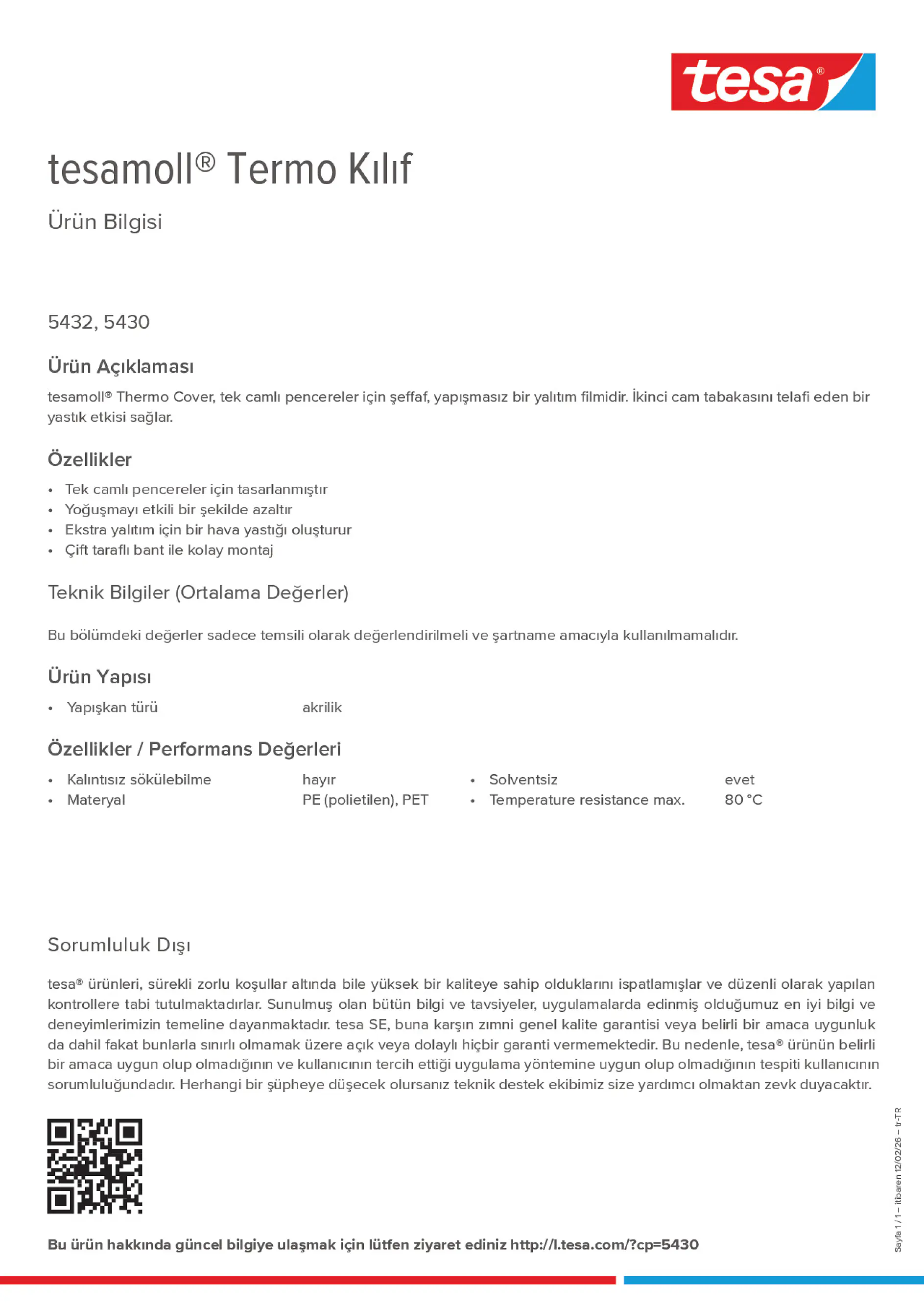 Product information_tesamoll® 5430_tr-TR