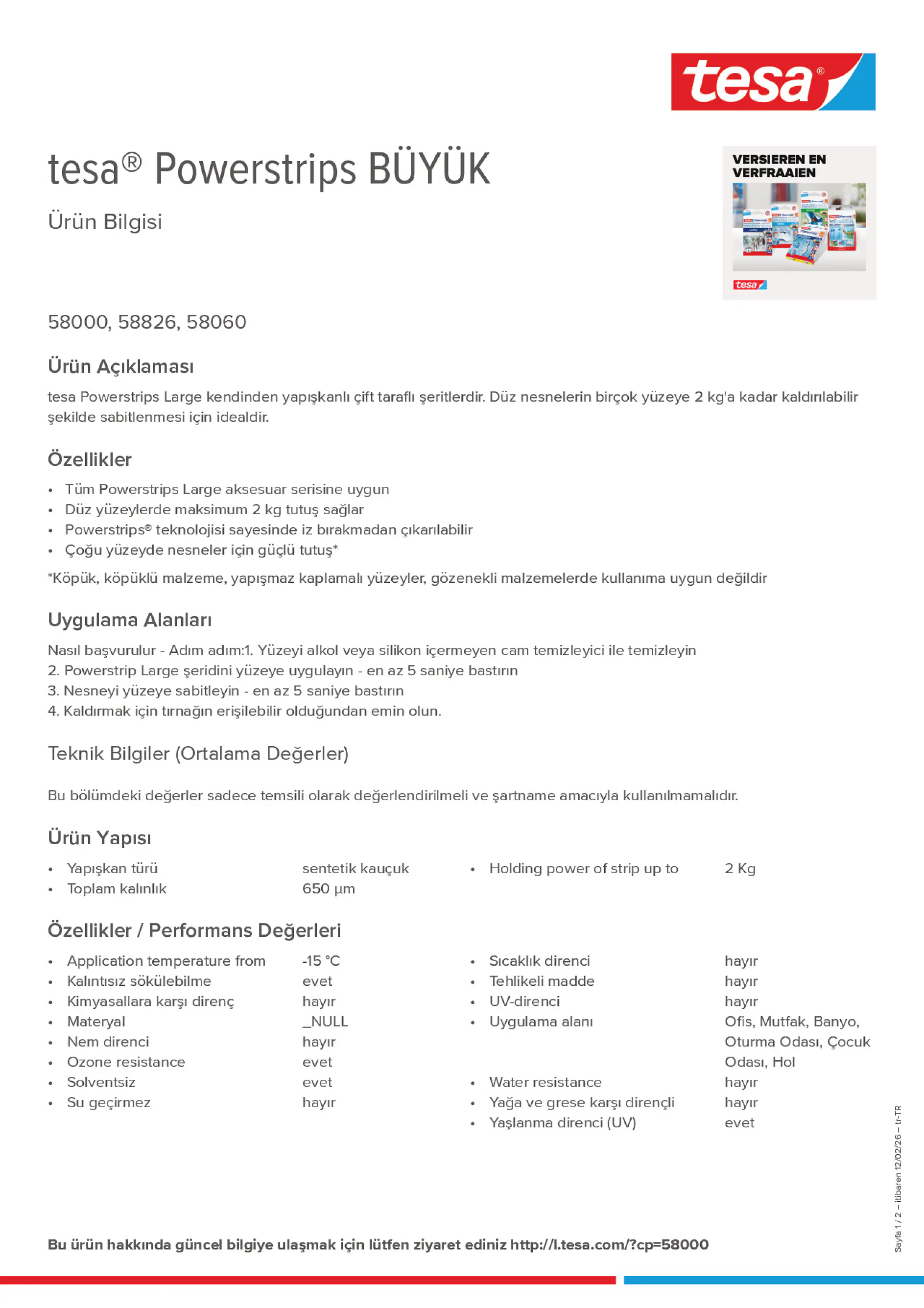 Product information_tesa® Powerstrips 58060_tr-TR
