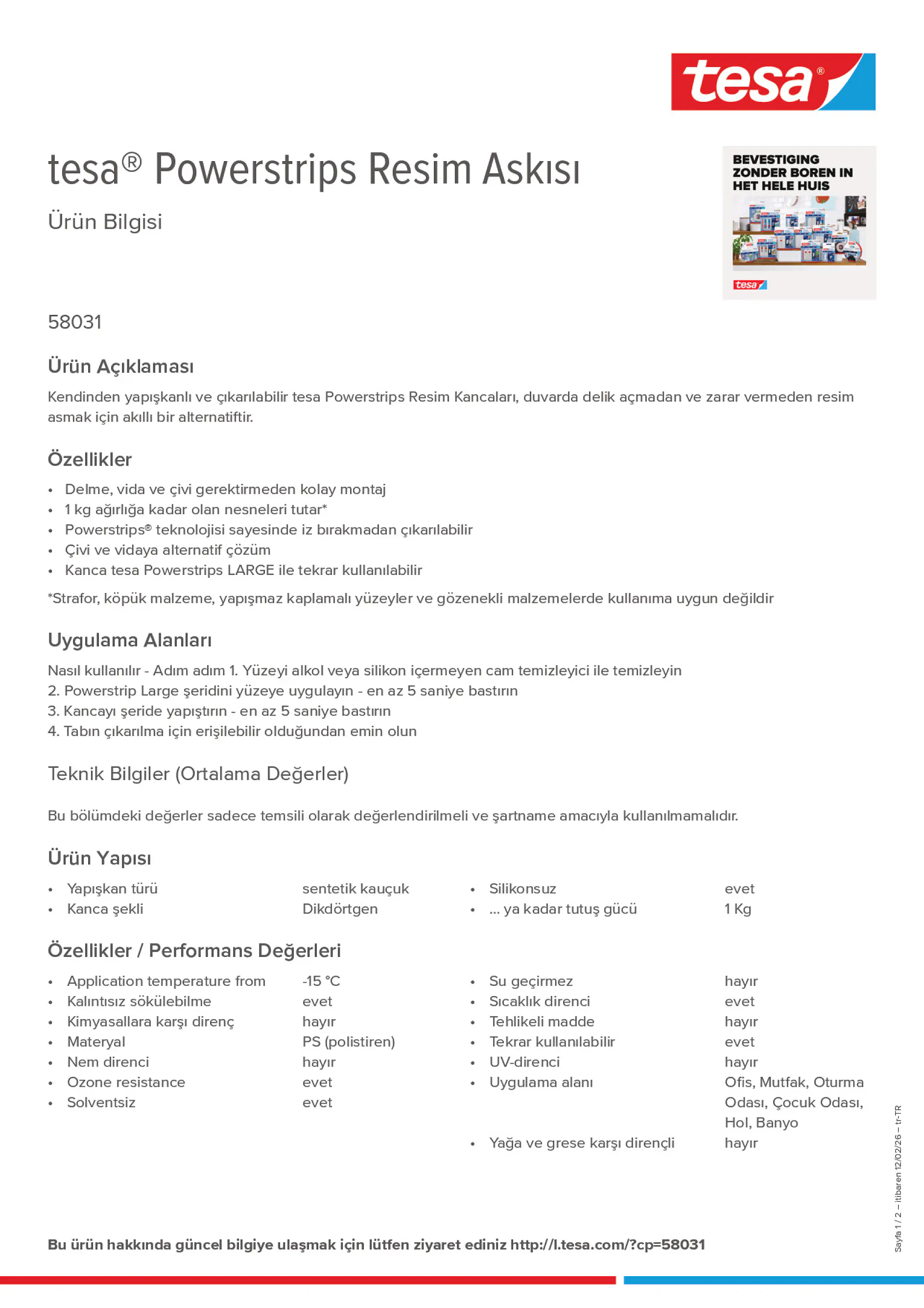 Product information_tesa® Powerstrips 58031_tr-TR