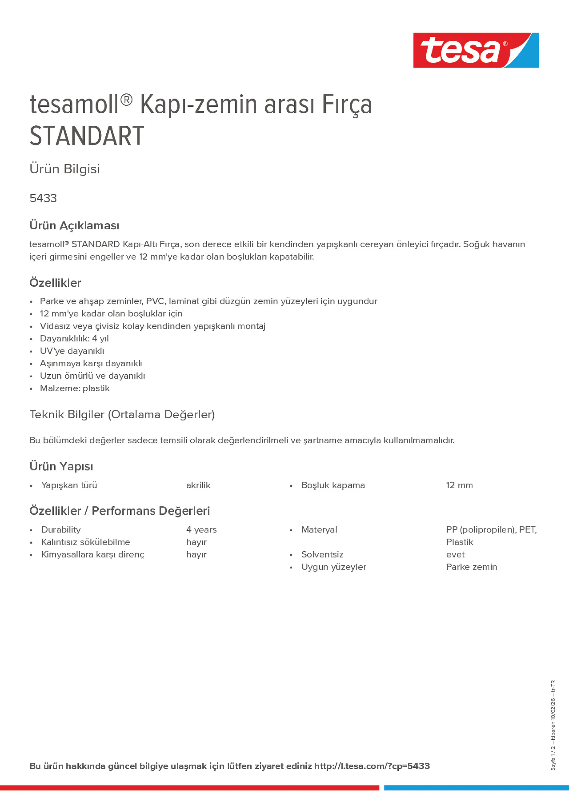 Product information_tesamoll® 05433_tr-TR