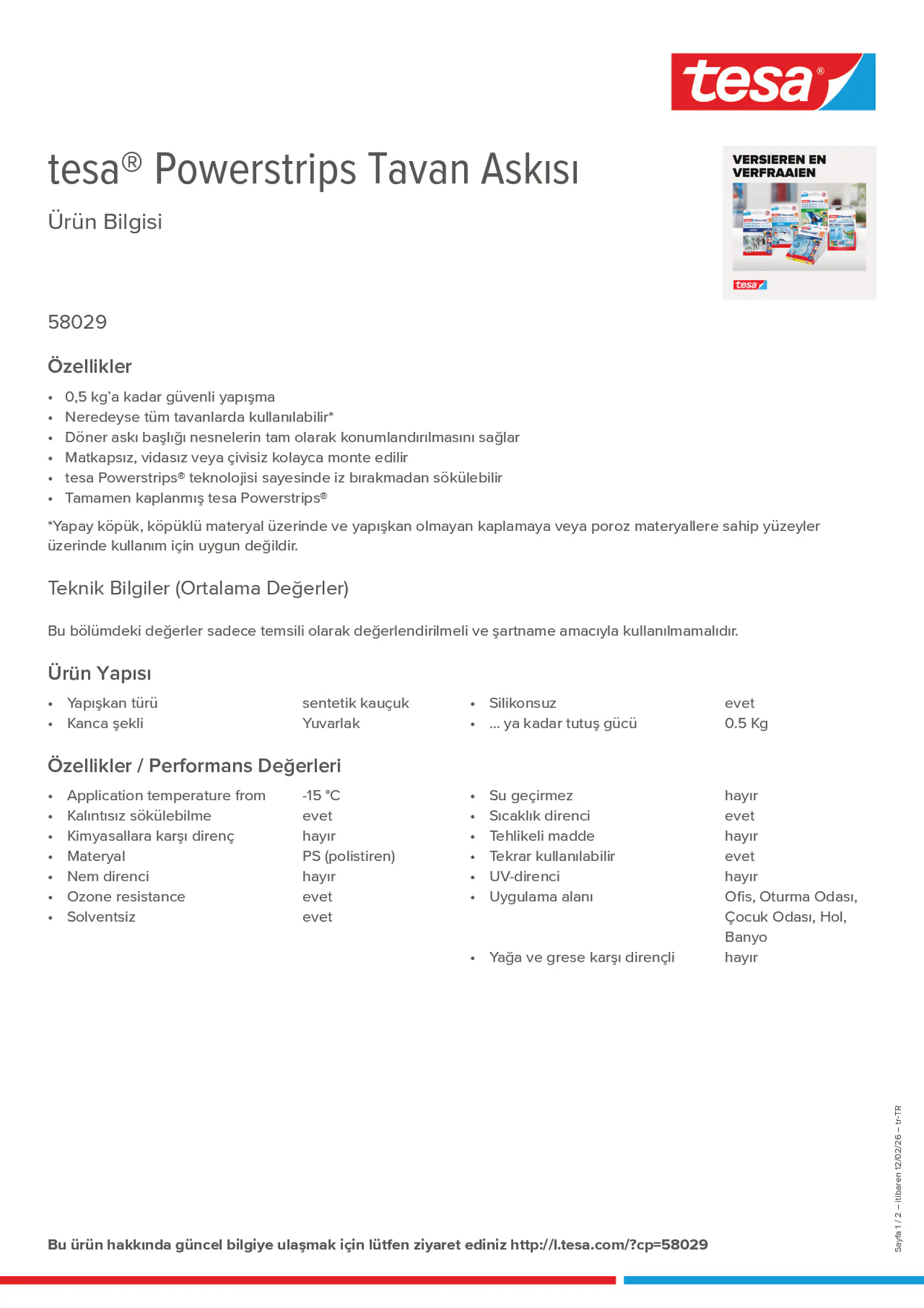 Product information_tesa® Powerstrips 58029_tr-TR
