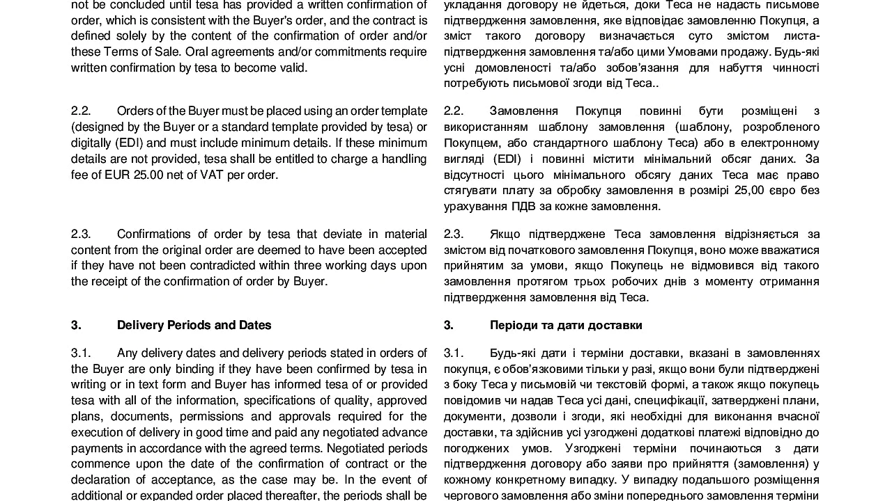 tesa tape terms of sale ENG-UA
