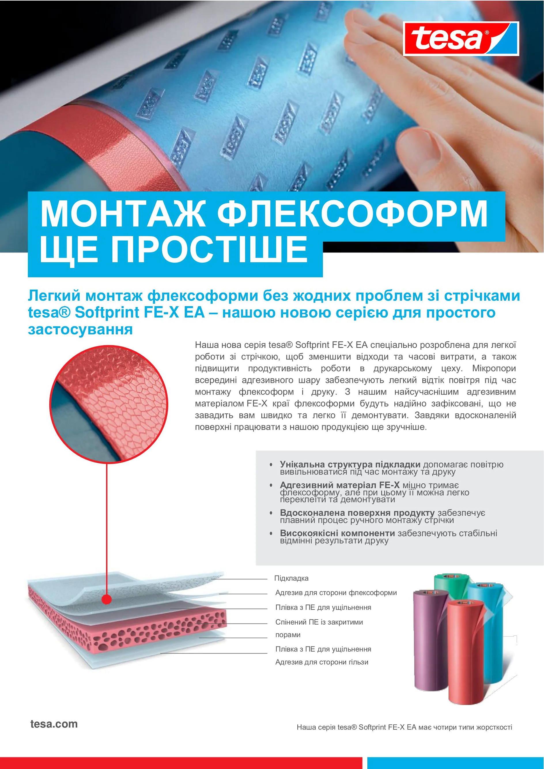 tesa SOFTPRINT FE-X EA Flyer UA