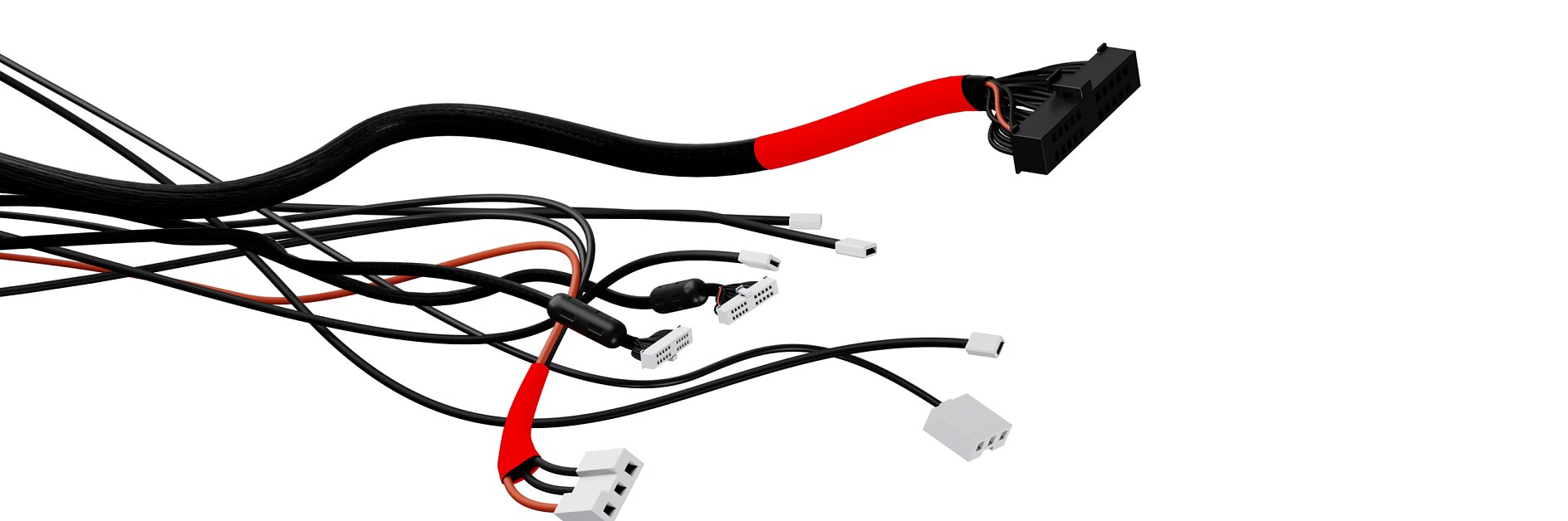 Dây cáp được bó lại bằng băng keo một mặt