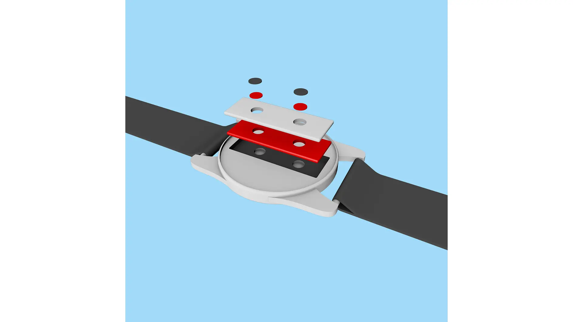 Thân của đồng hồ thông minh có chứa một số lượng lớn các linh kiện điện tử nhạy cảm cao được gắn với nhau bằng băng keo. tesa sản xuất các băng keo công nghệ cao với nhiều độ dày khác nhau trong hệ thống phòng sạch tại nhà máy Hamburg-Hausbruch.