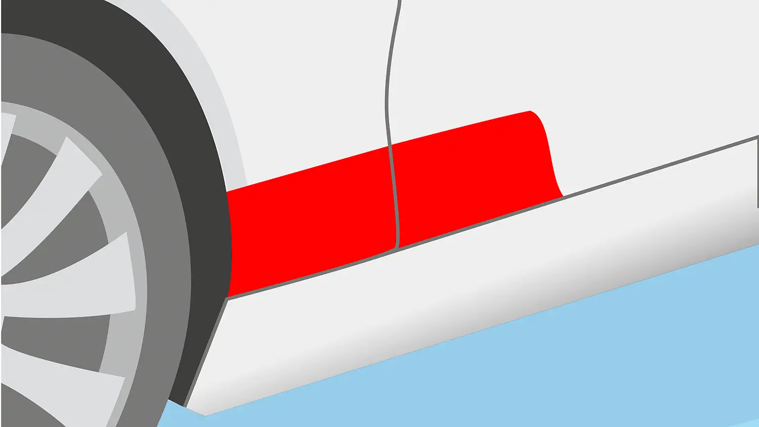 Băng keo chuyên dụng của tesa dùng để bảo vệ vĩnh viễn bề mặt xe